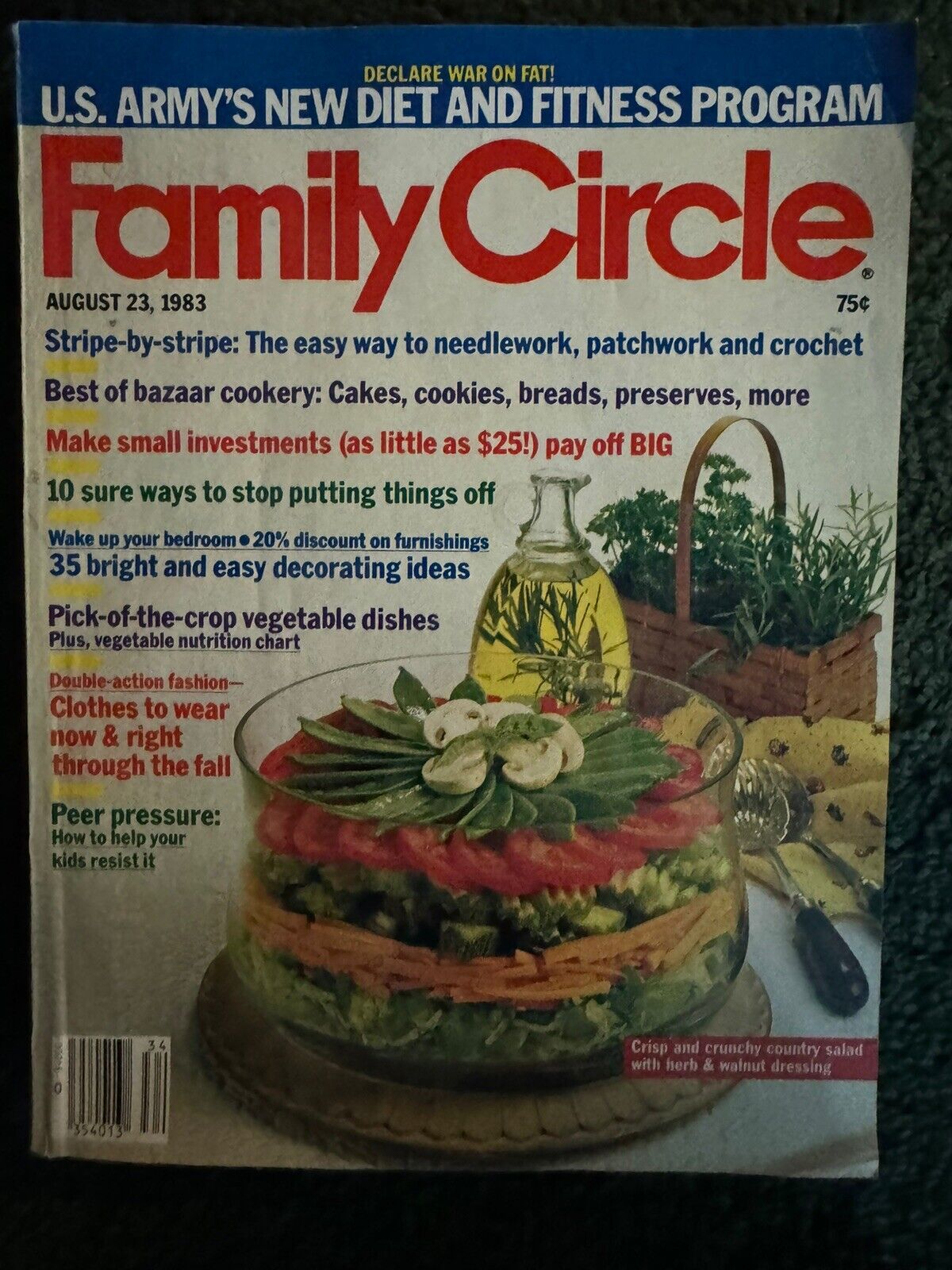 Family Circle magazine lot - Early 1980's lot of 9 - Vintage Back Issue