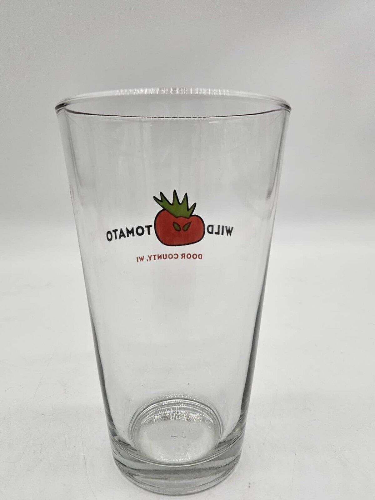 WILD TOMATO DOOR COUNTY, WI PINT GLASS