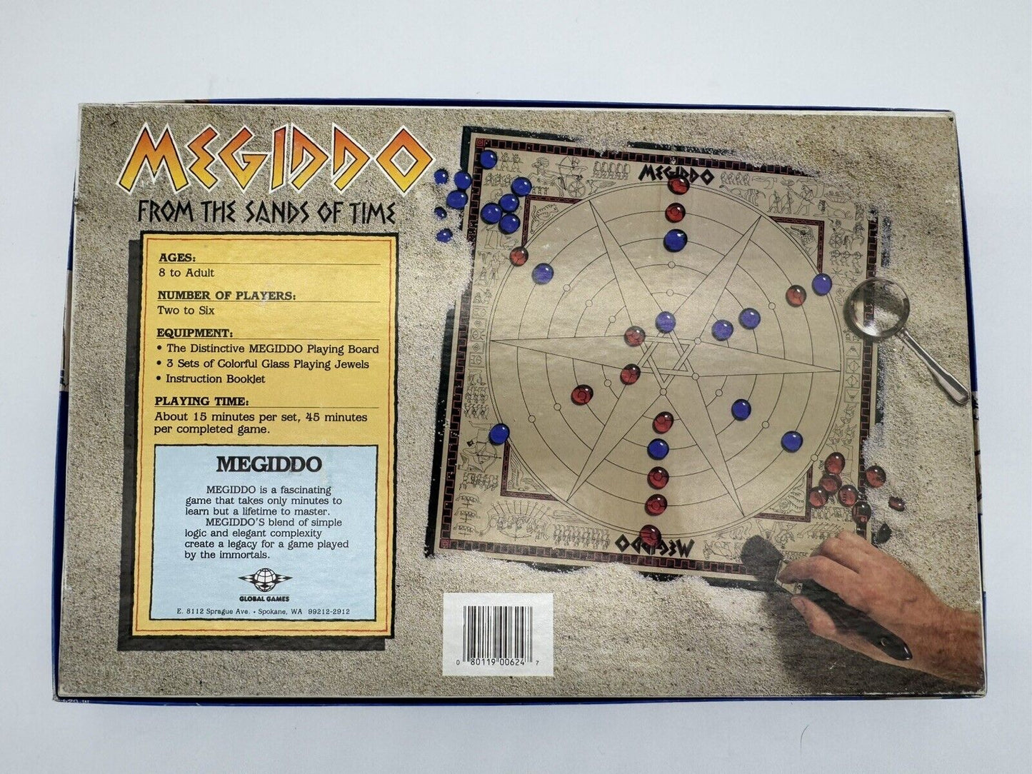 Megiddo Sands Of Time Vintage 1985 Board Game 1980s VTG VGM