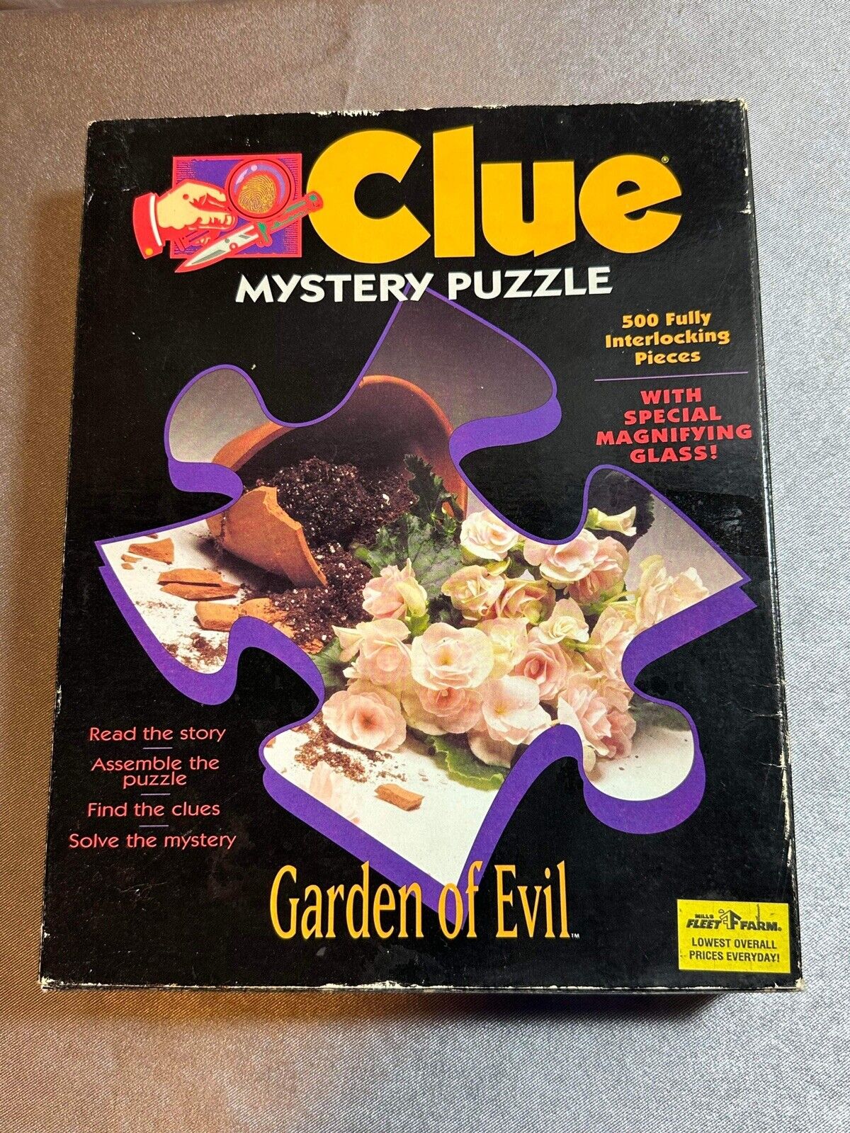 VTG Clue Mystery PuzzleS Parker BrotHERS Garden of Evil/Death In The First VCGM