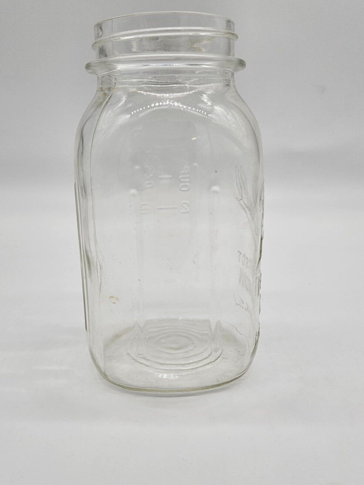 Ball Perfect Mason Vintage 1 Quart Regular Mouth Clear Glass Canning Jar 17B