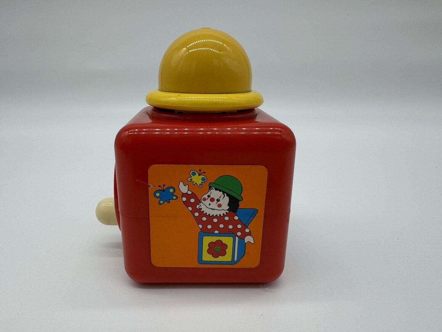 1981 Vintage Battat Clown Jack in the Box *Musical Hand Turn *Pop Up!