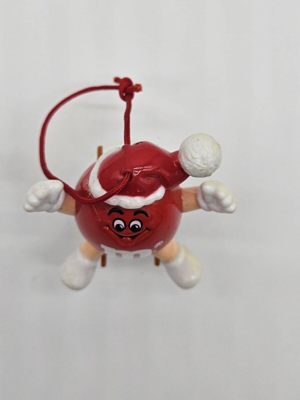 Vintage M&M Christmas Ornament Collectible Candy Tube Topper 1986