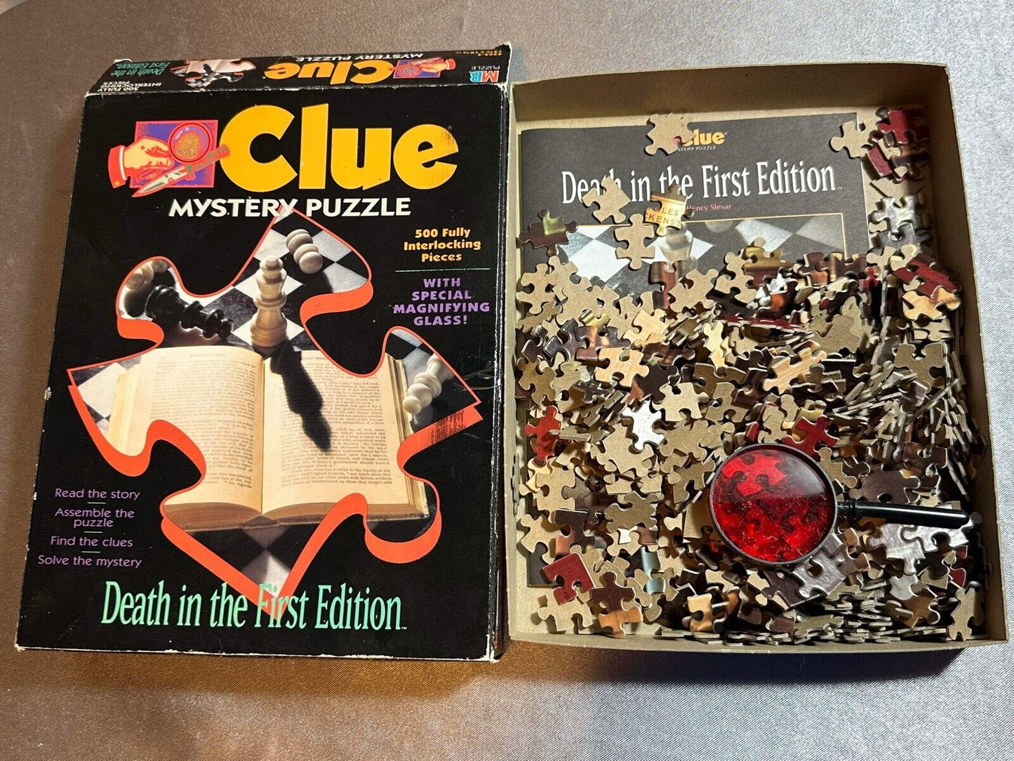 VTG Clue Mystery PuzzleS Parker BrotHERS Garden of Evil/Death In The First VCGM