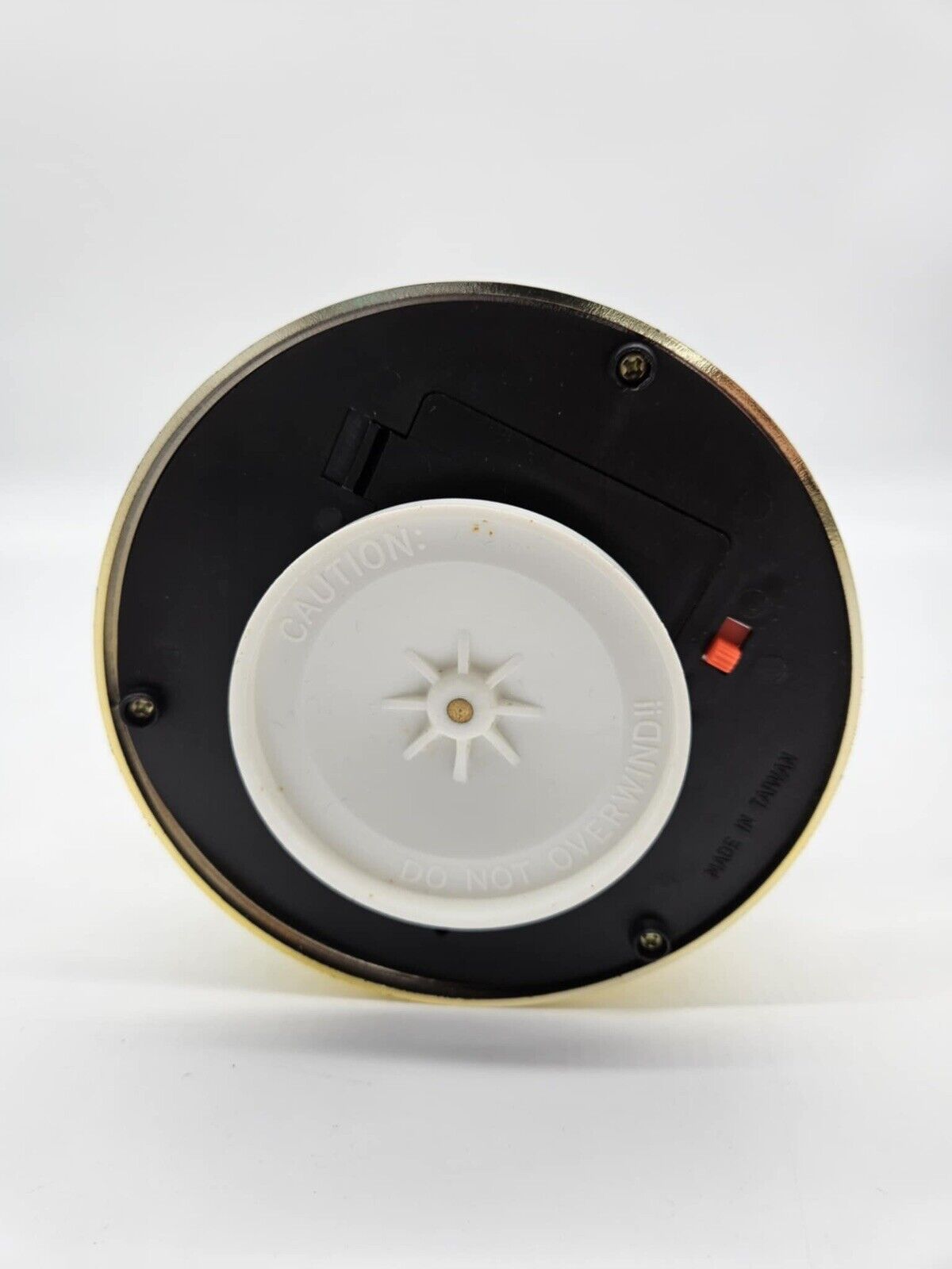 Vintage 1980’s lighted , musical, rotating floral red rose in glass vase