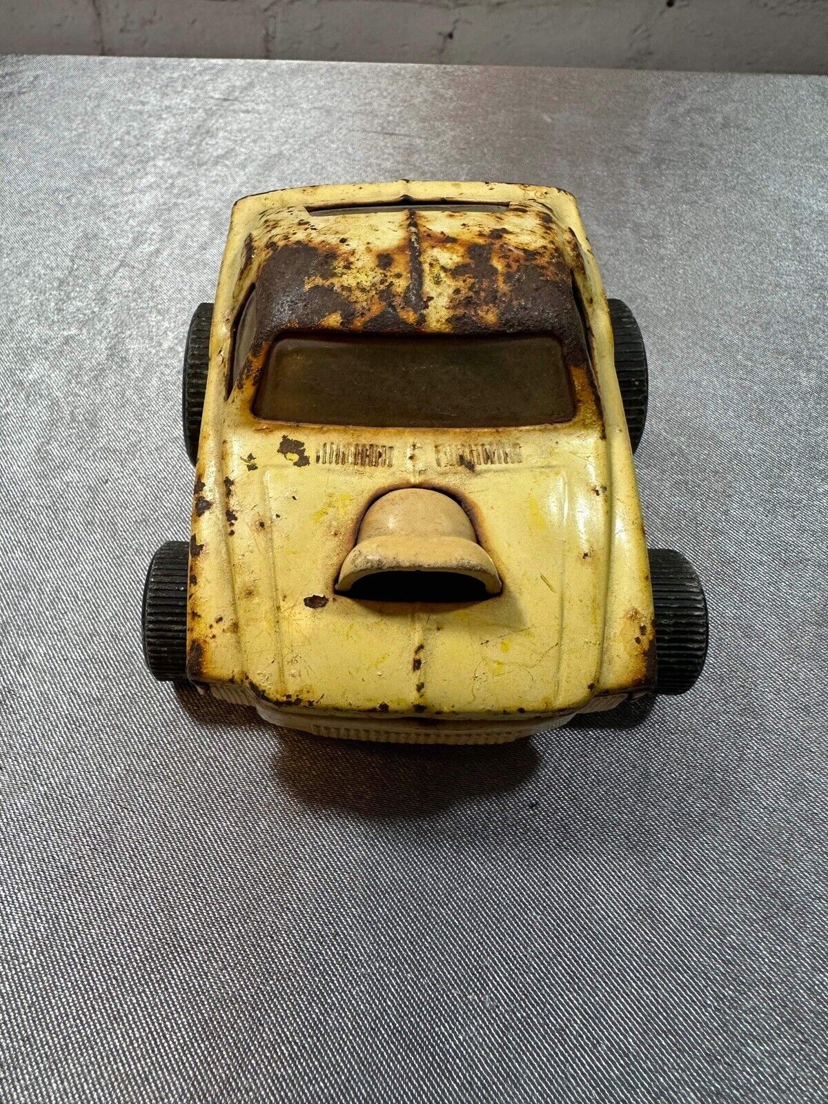 Vintage Yellow Tonka Car Die Cast 3 inch VTY 003
