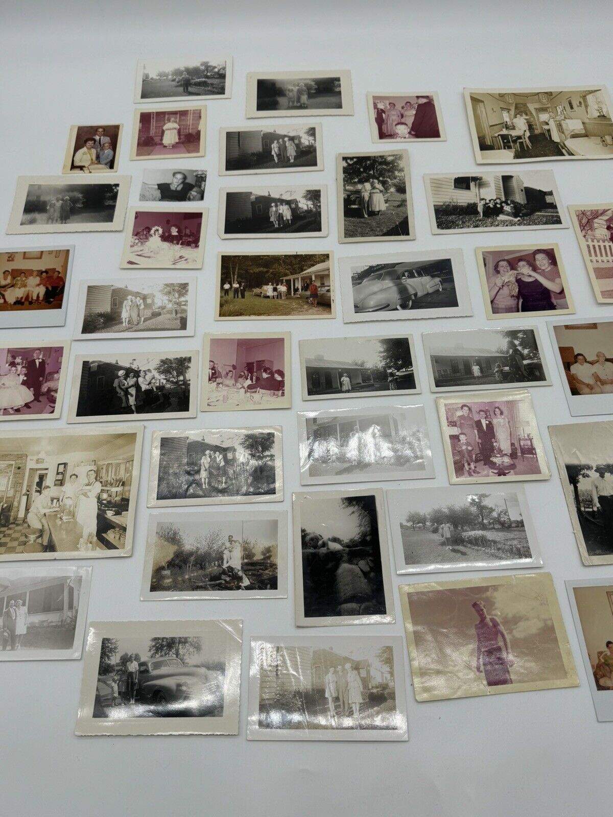 Lot of 40ish Vintage Photos 1940s-50s Pictures ~ Great Art Project Material