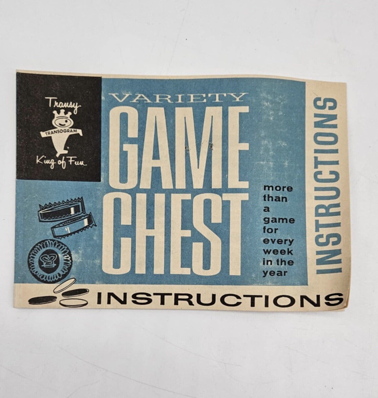 1964 Variety Game Chest 58 Games by Transogram VGM