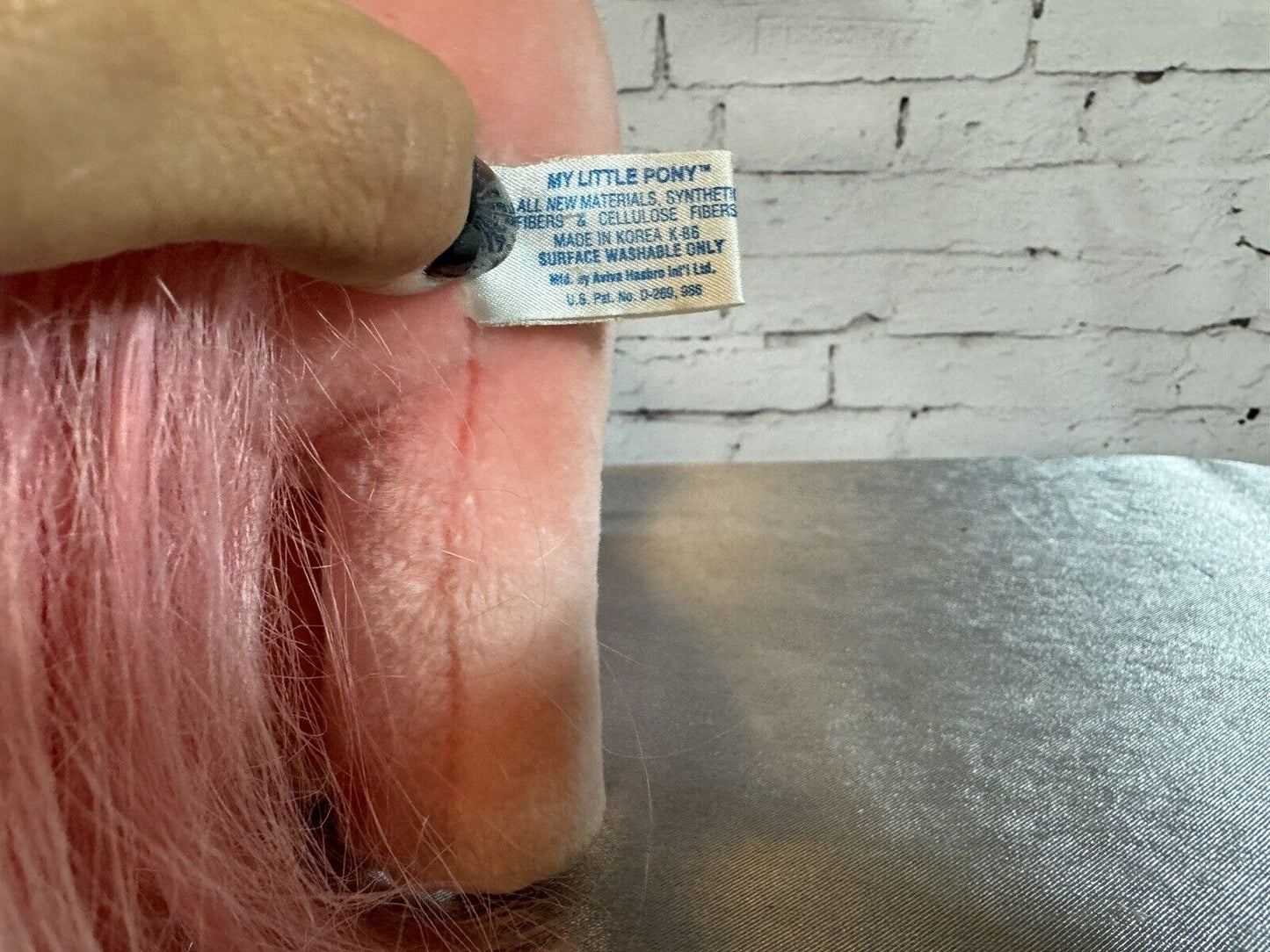 Vintage 1980s Hasbro Softies My Little Pony Cotton Candy Pink Stuffed Plush VCTY