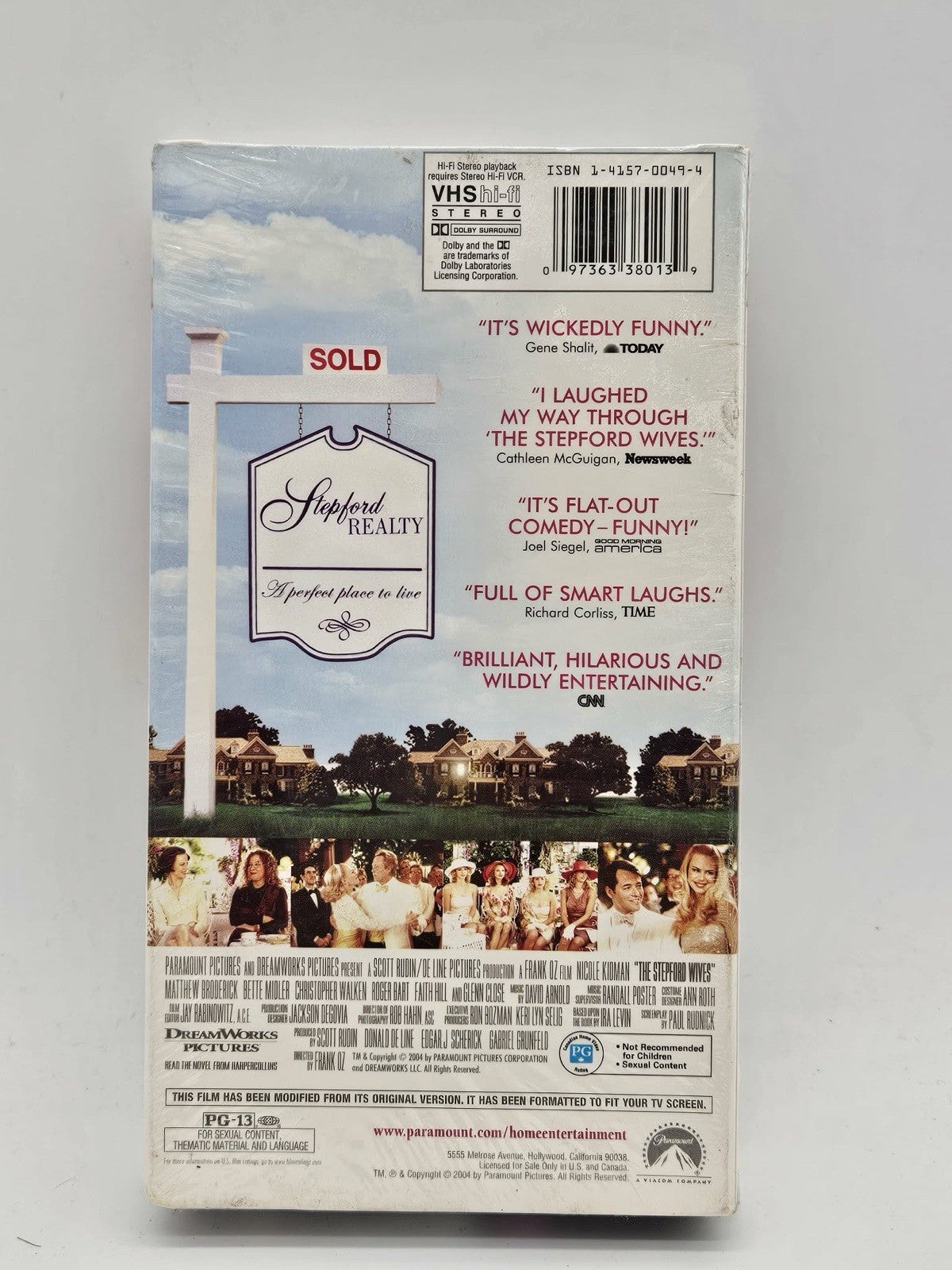 The Stepford Wives (VHS, 2004) Nicole Kidman, Matthew Broderick*NEW*