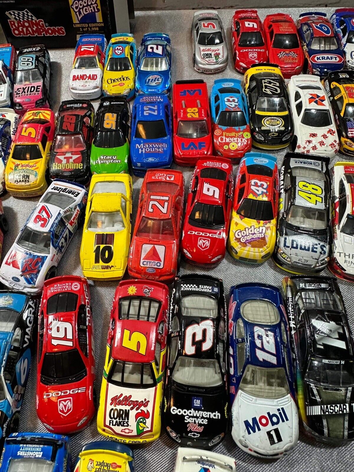 Lot Of 67 Vintage NASCAR Racing 1:64 Diecast Cars VTY