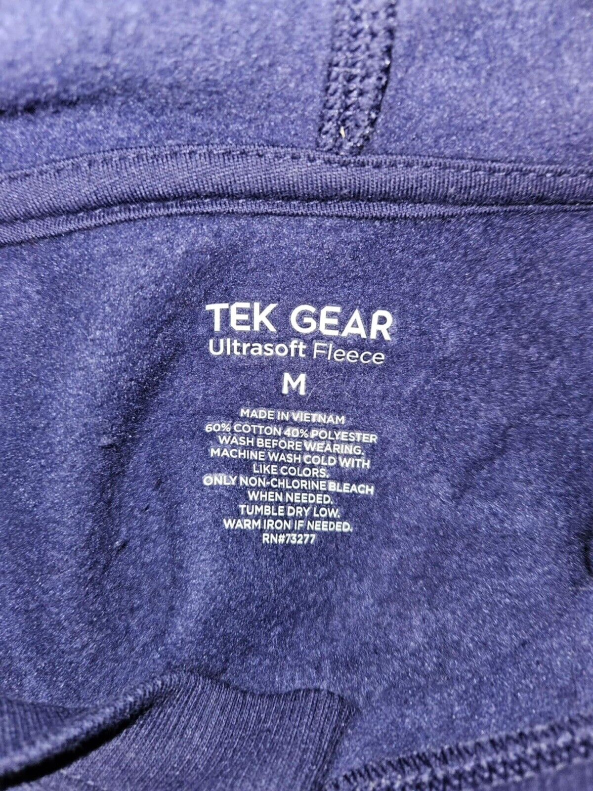 Deep Purple Tek Gear Womens Ultrasoft Fleece Hoodie Size Medium - WCLTH