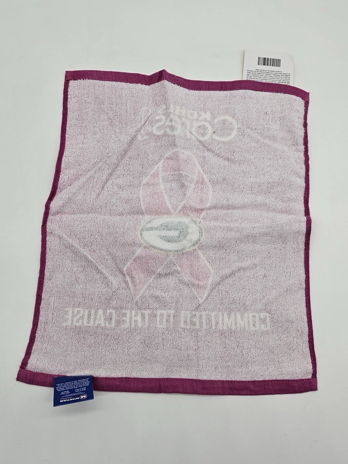 Kohls Cares Packers Rally Towel NFL Pink 17" x 14" Strong Fearless Proud