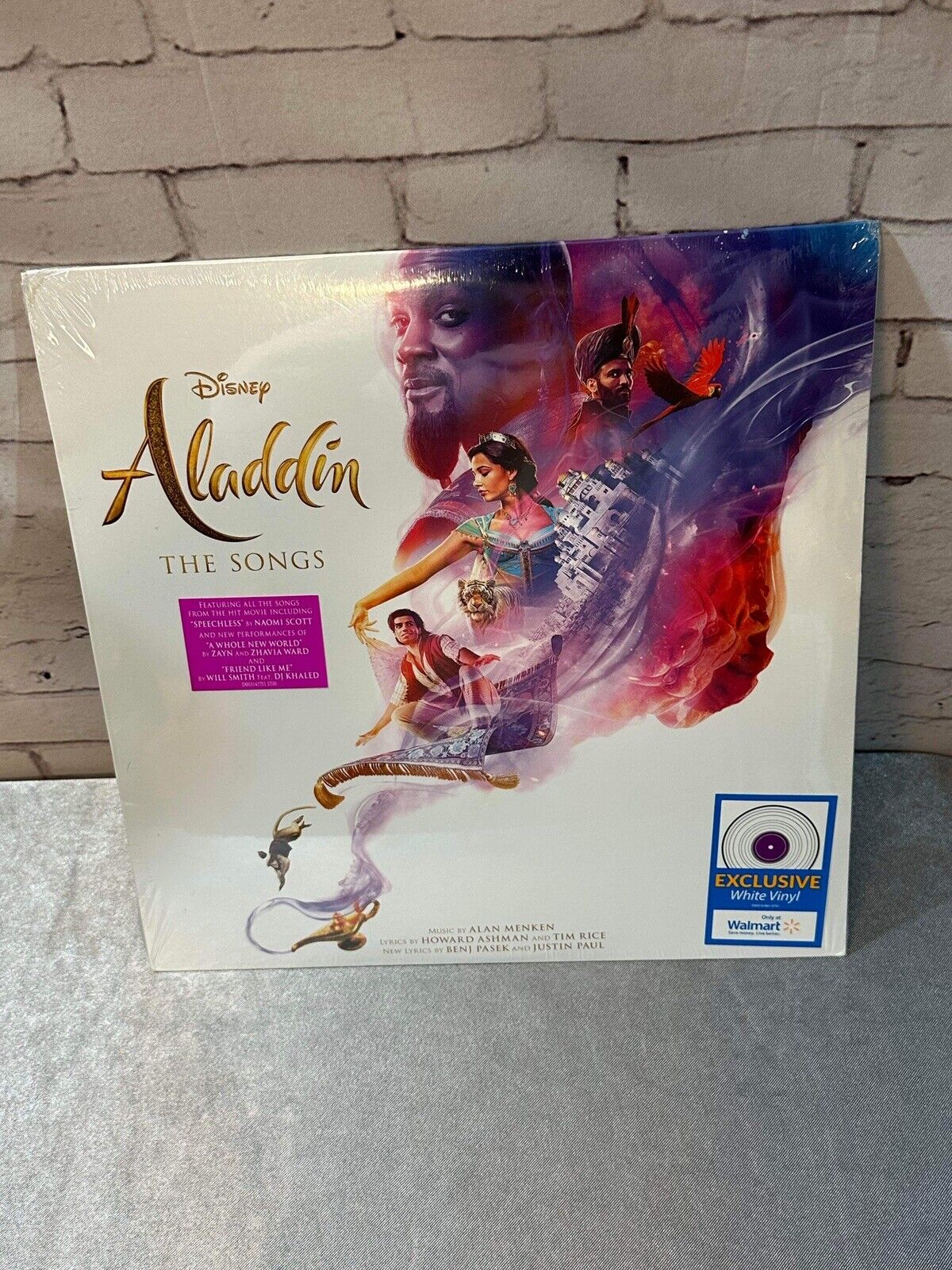 WHITE VINYL---- ALADDIN The Songs (Motion Picture Soundtrack) WALMART LP 0327