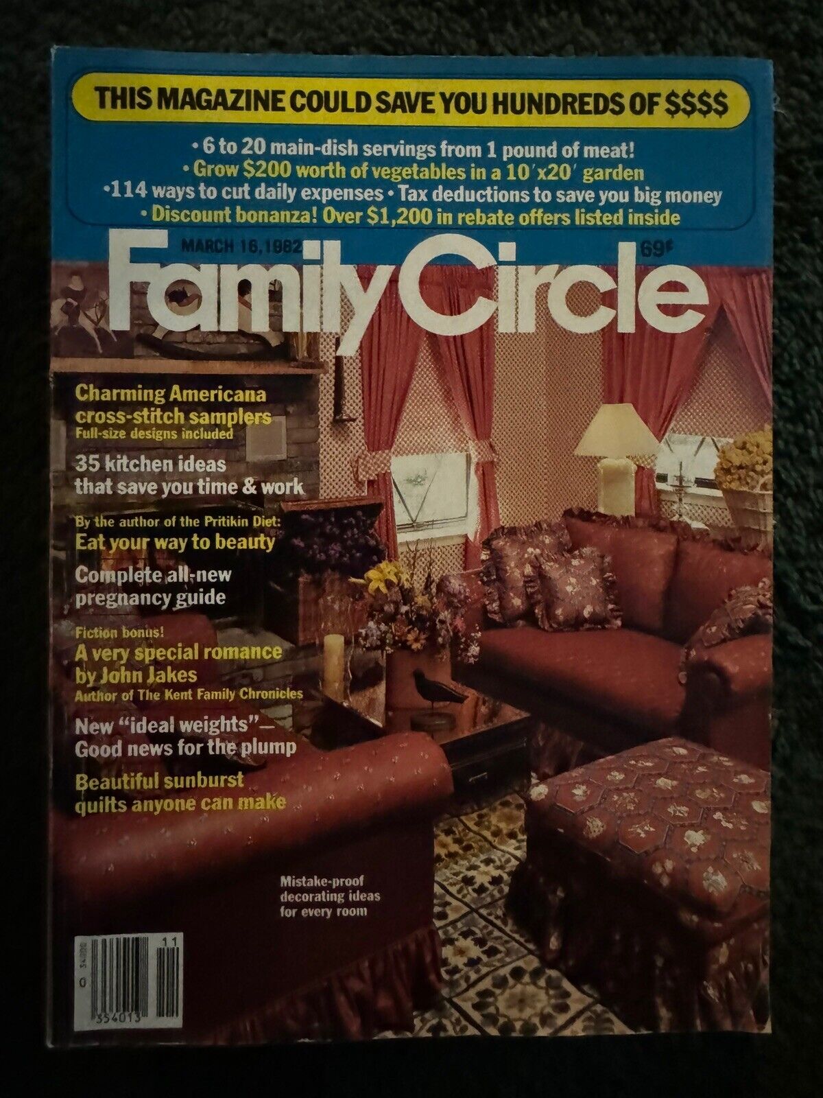 Family Circle magazine lot - Early 1980's lot of 9 - Vintage Back Issue