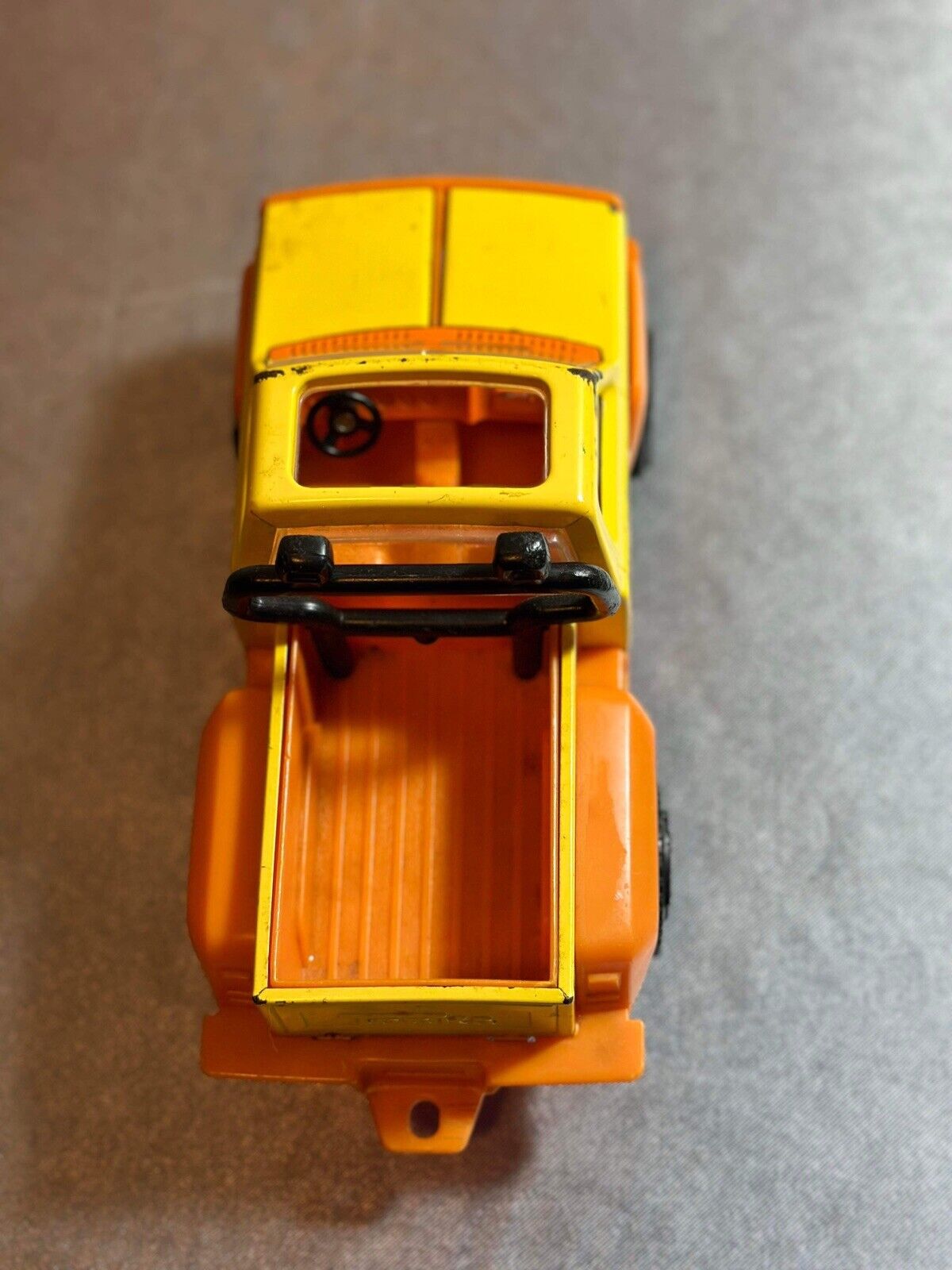 VTG Tonka Yellow Orange Side Step Pickup Truck Pressed Steel & Plastic 1979 VTY