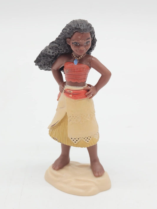 2017 JAKKS Disney MOANA Movie 3.75” figure cake topper HTF girl Hawaii
