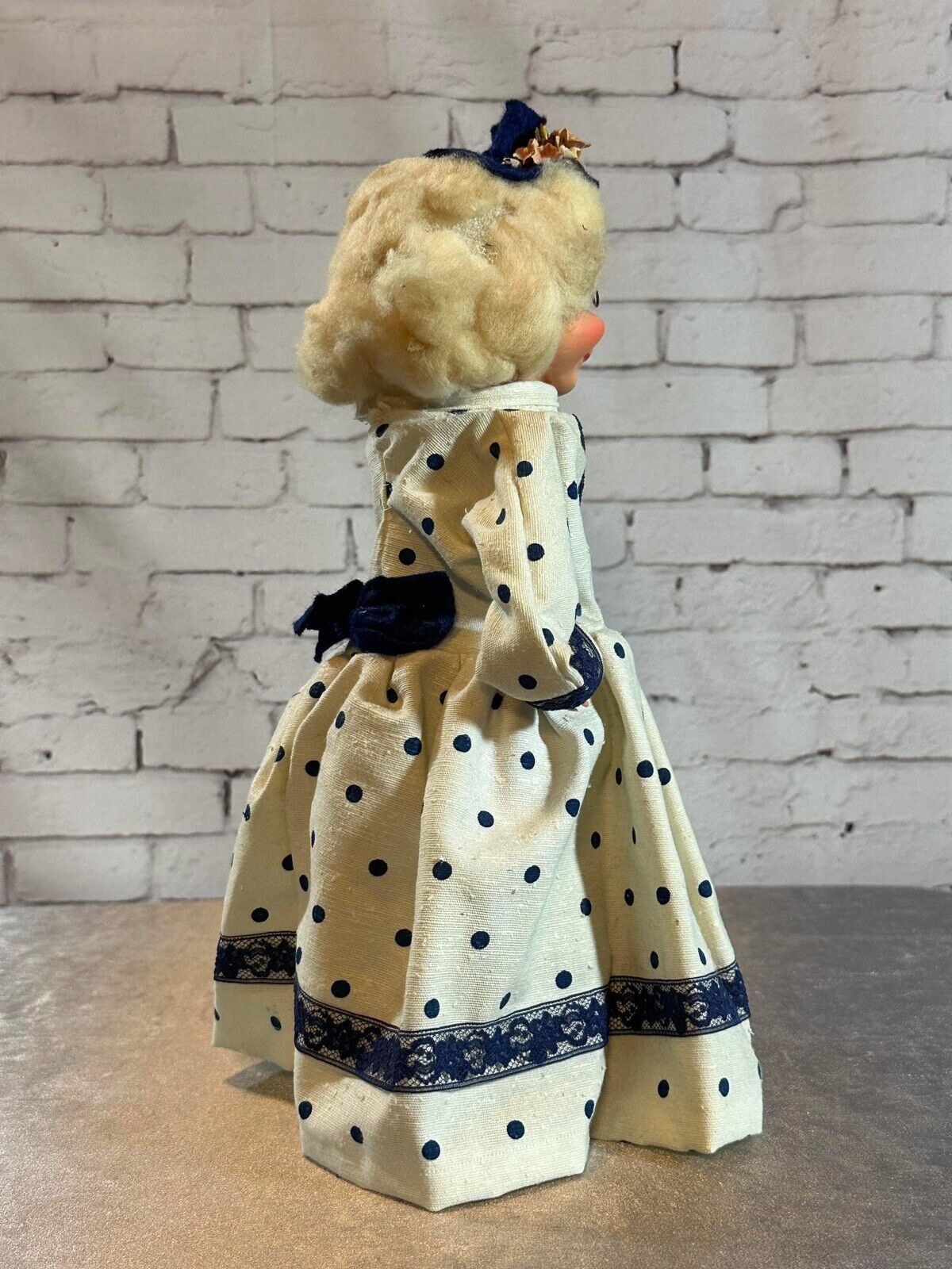 Vintage Hand Crafted Detergent DISH SOAP BOTTLE DOLL Doorstop grandma TNO