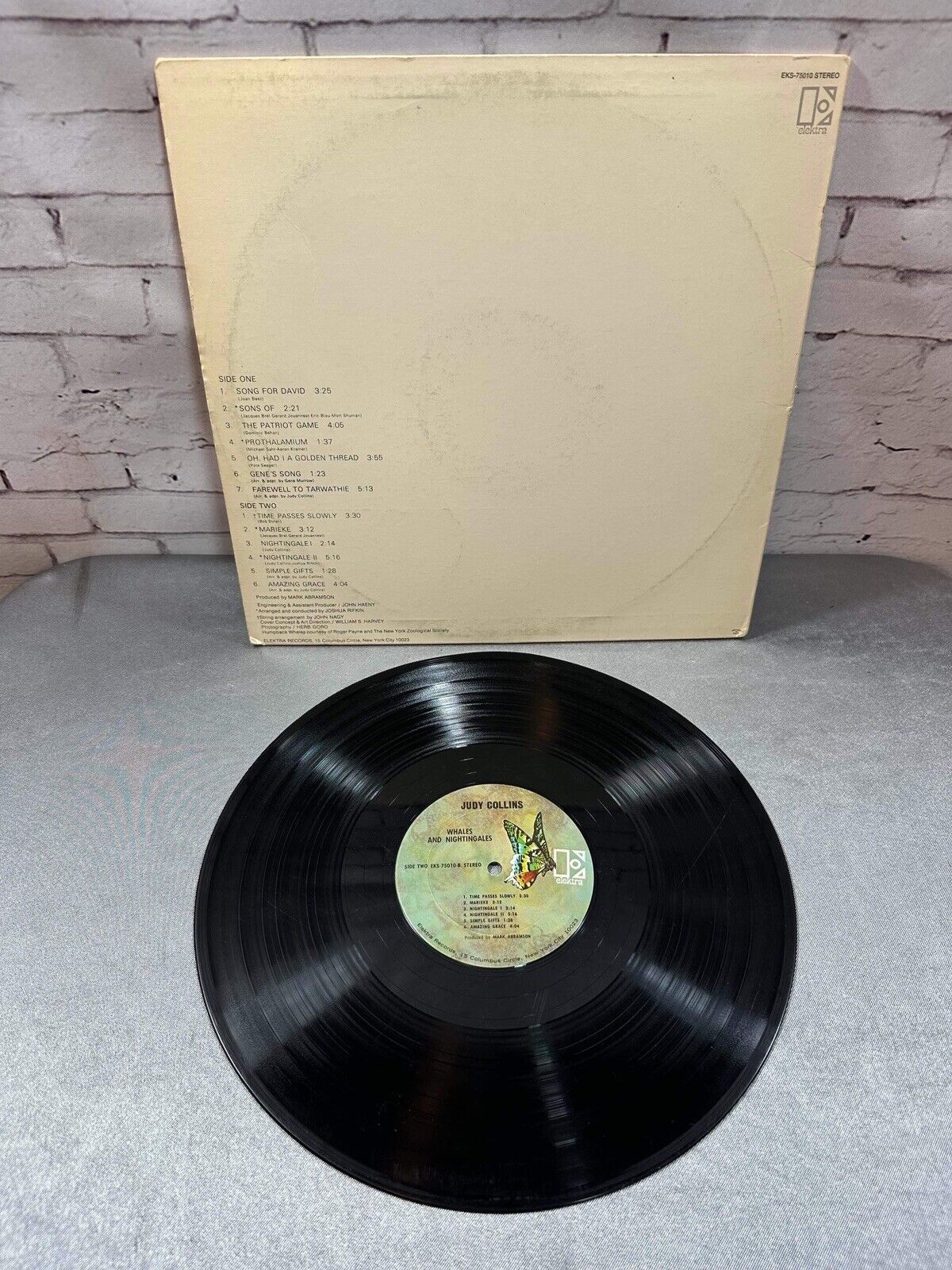 JUDY COLLINS - WHALES & NIGHTINGALES 1970 Folk Hippie Lp Vinyl Near Mint