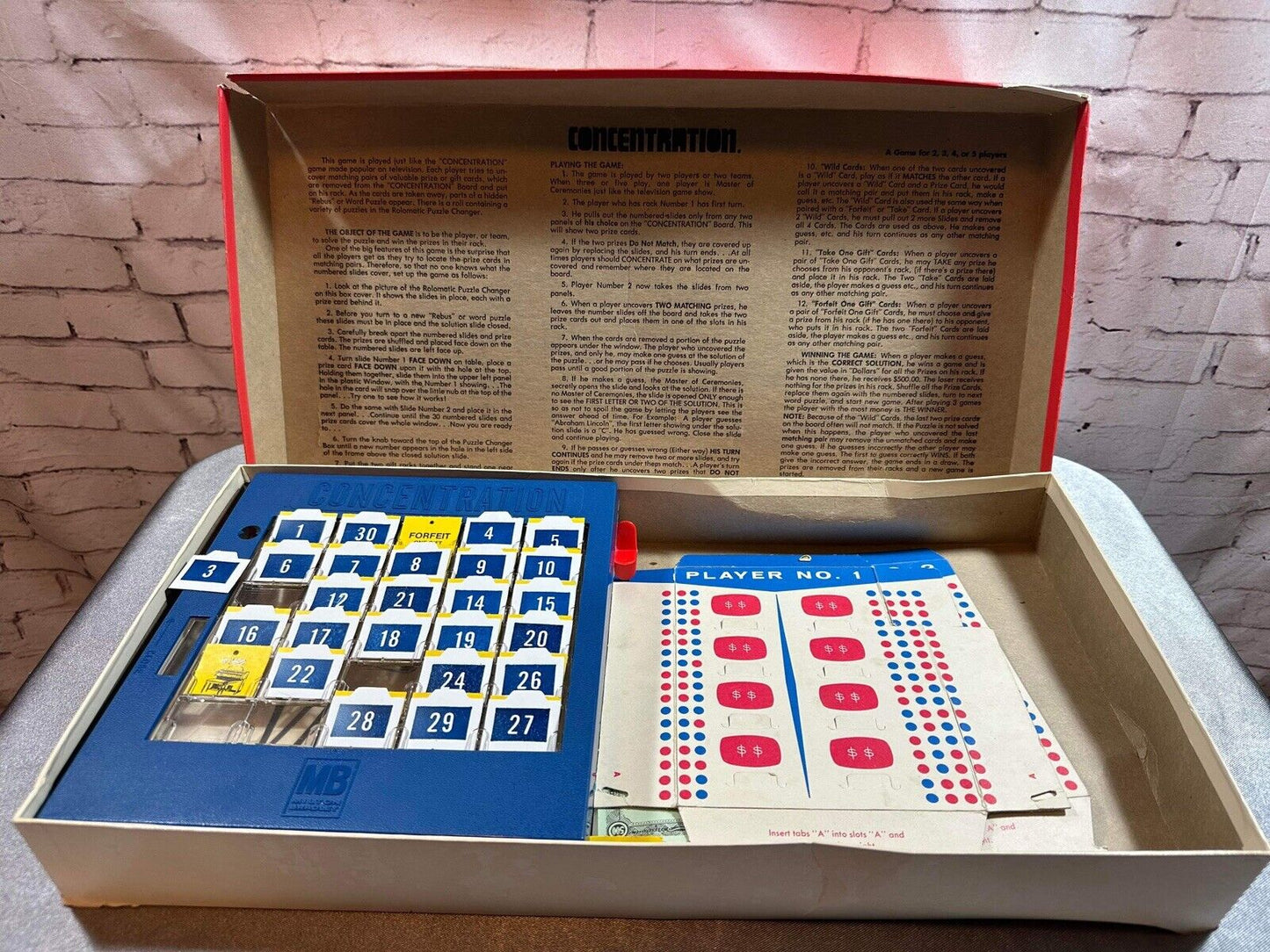 Concentration 25th SILVER ANNIVERSARY edition Milton Bradley VGM