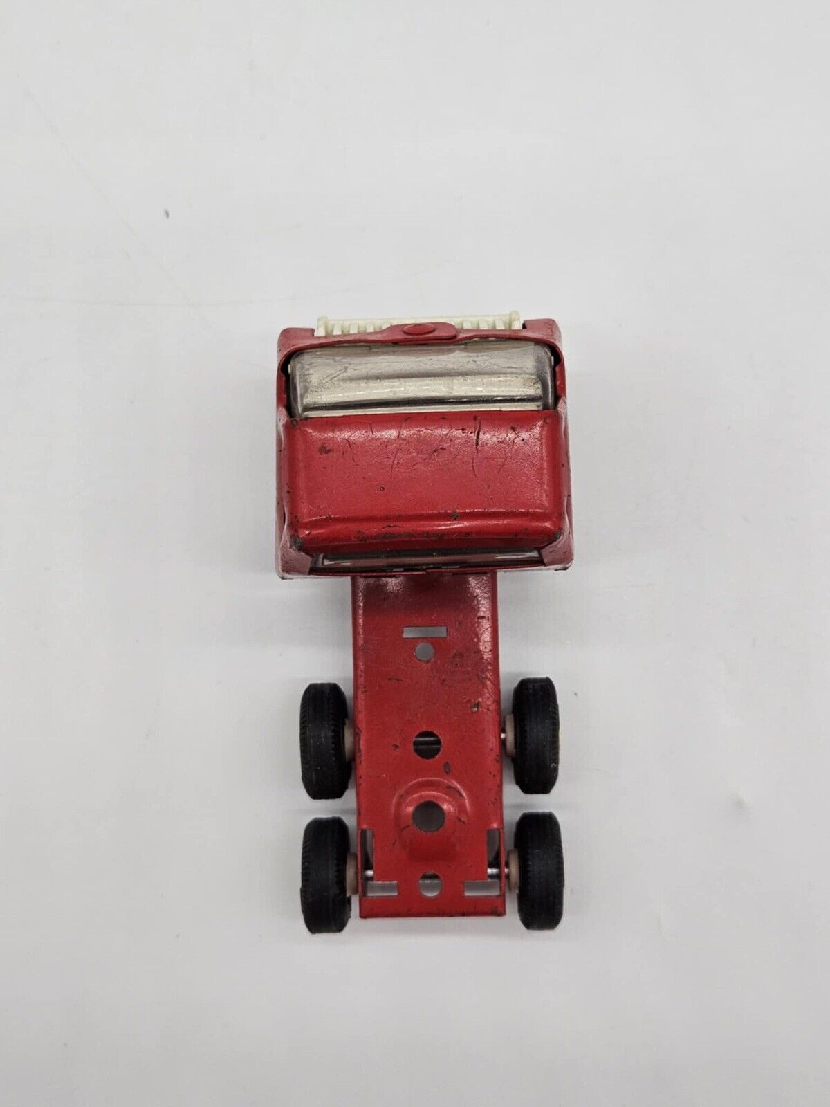 Vintage Red Tonka Truck Pressed Metal Die Cast Toy 1070s