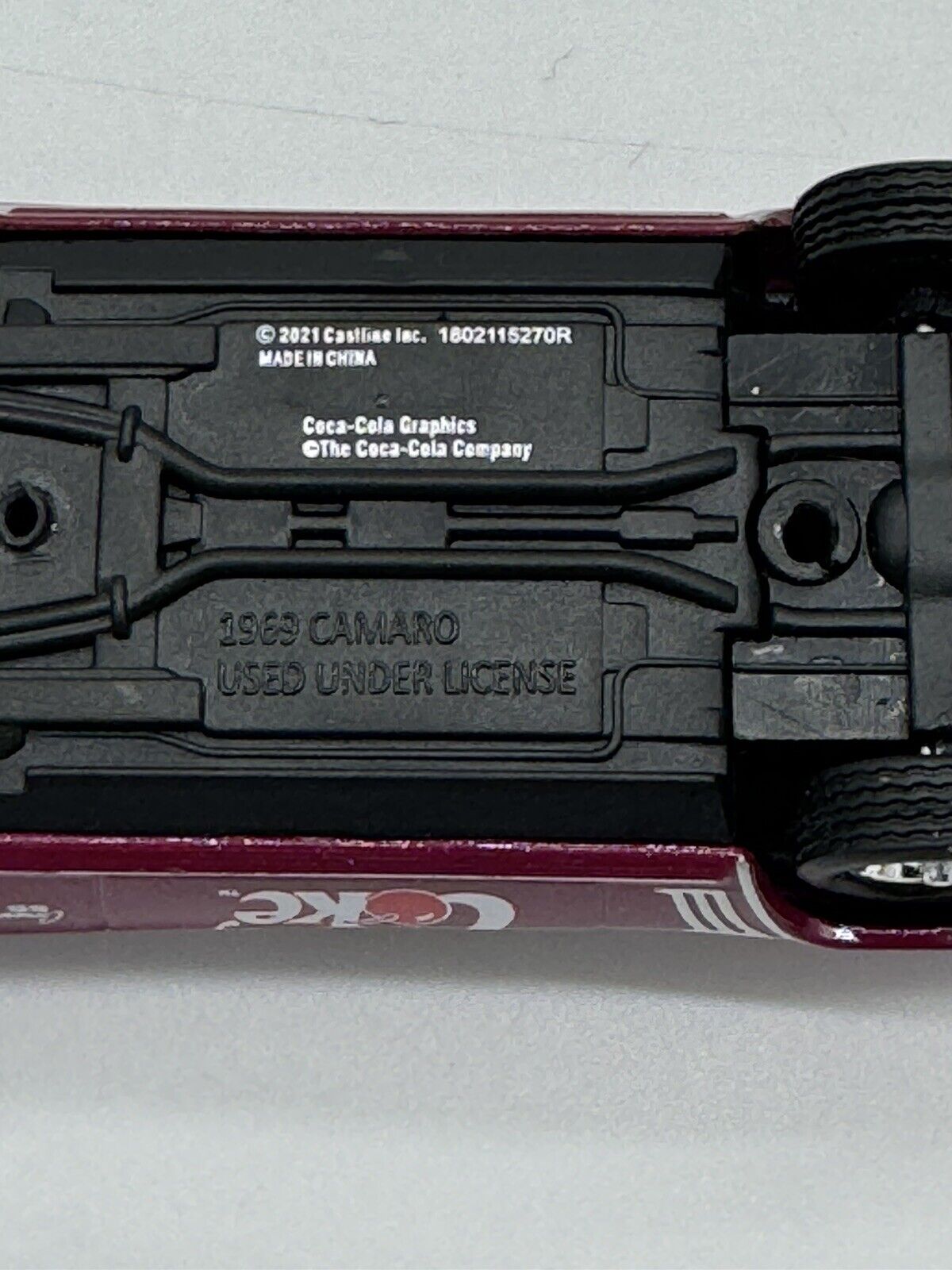 1969 69 CHEVY CHEVROLET CAMARO SS RS CHERRY COKE 1:64 SCALE DIECAST MODEL CAR