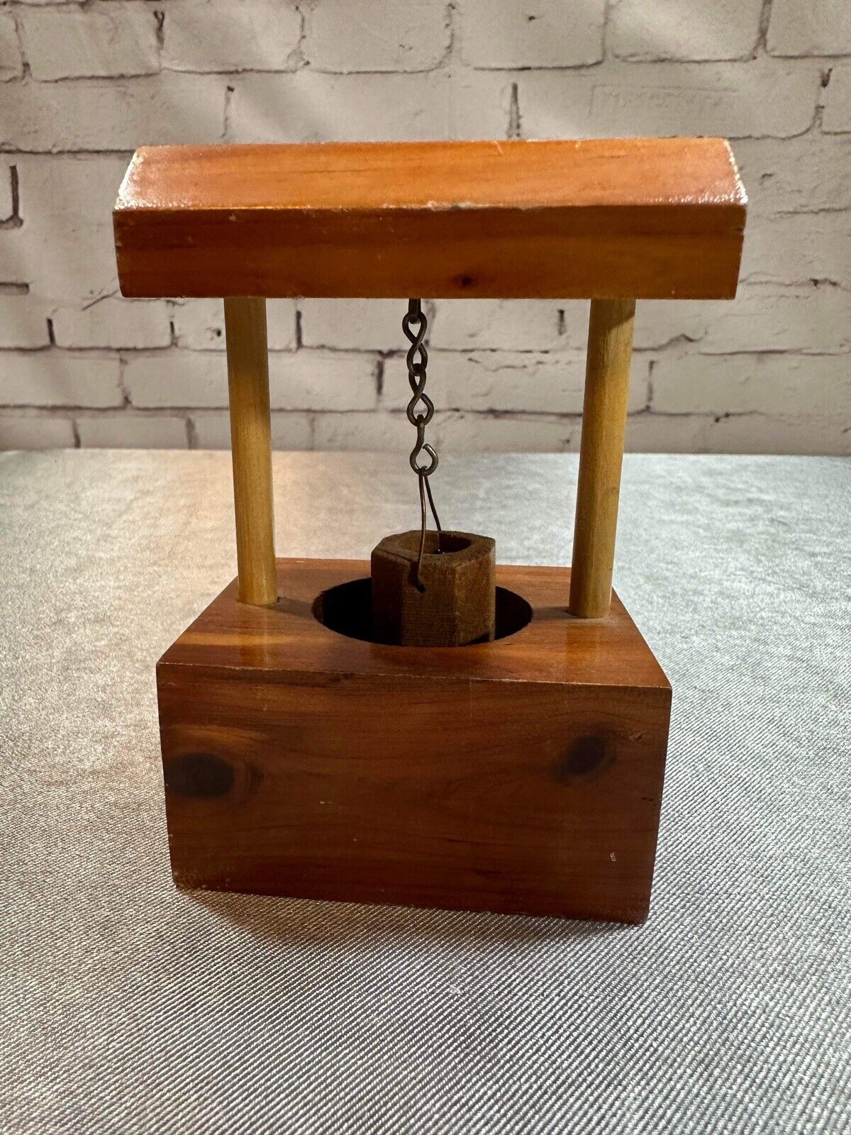 Vintage Wood Wishing Well Brewton Alabama Souvenir