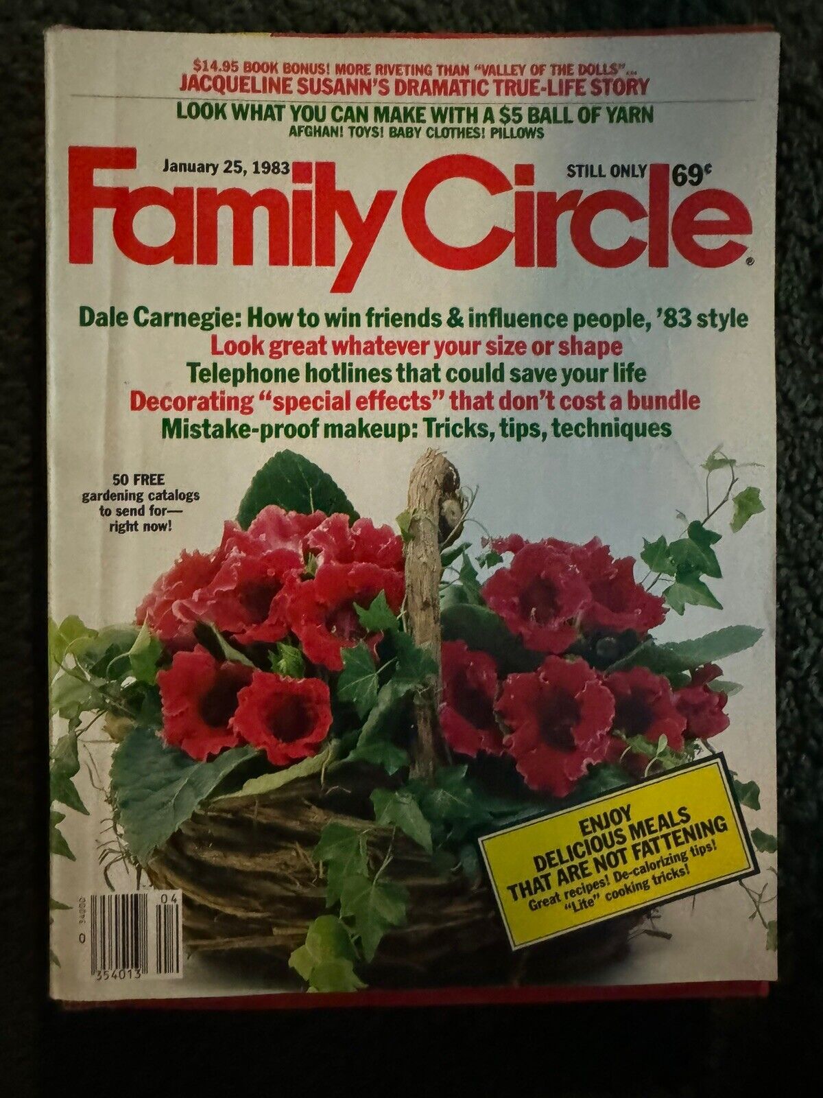 Family Circle magazine lot - Early 1980's lot of 9 - Vintage Back Issue