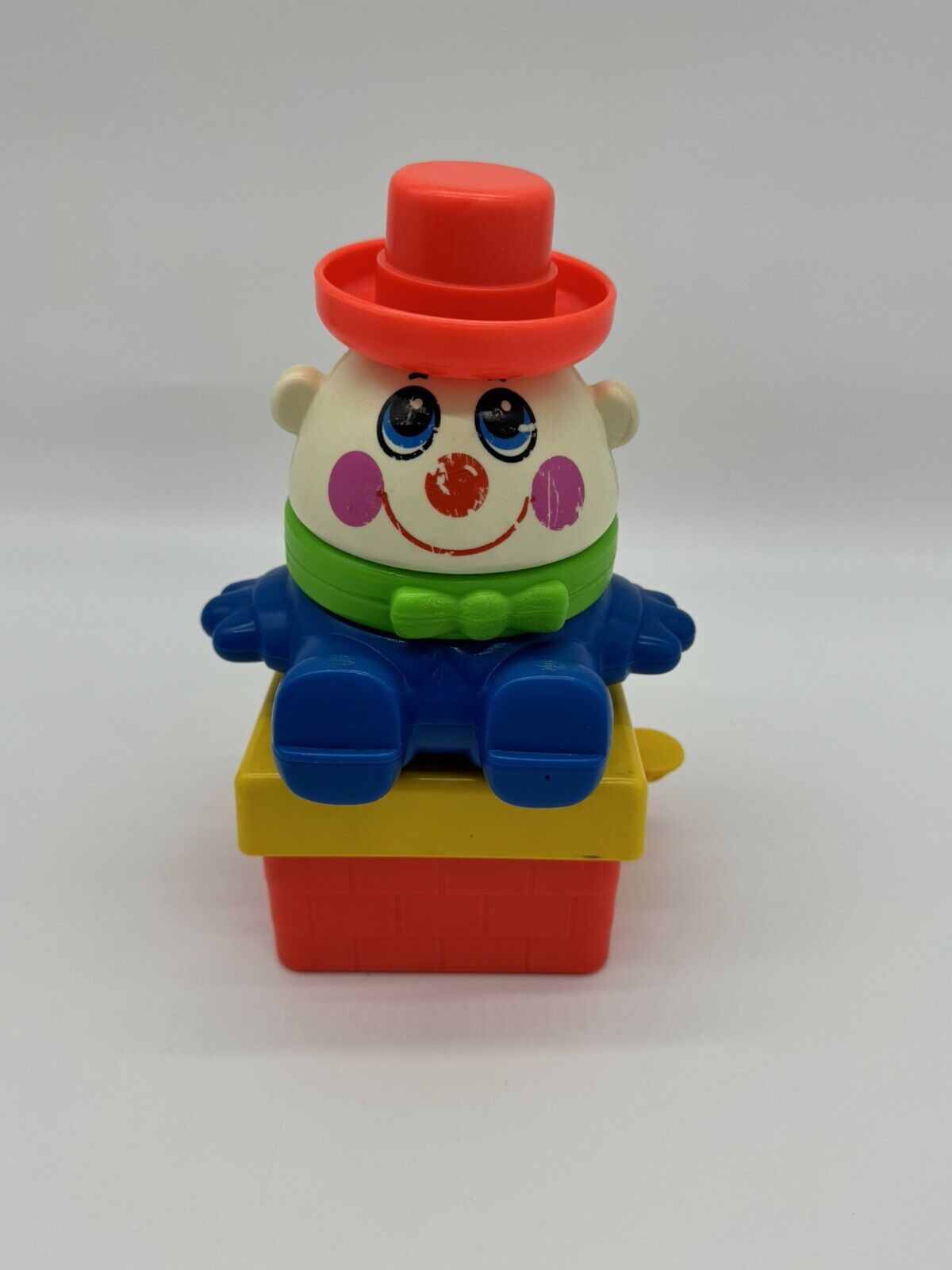 Vintage Playskool Stack n Pop Humpty Dumpty Toy Complete with Hat 1983 VTY