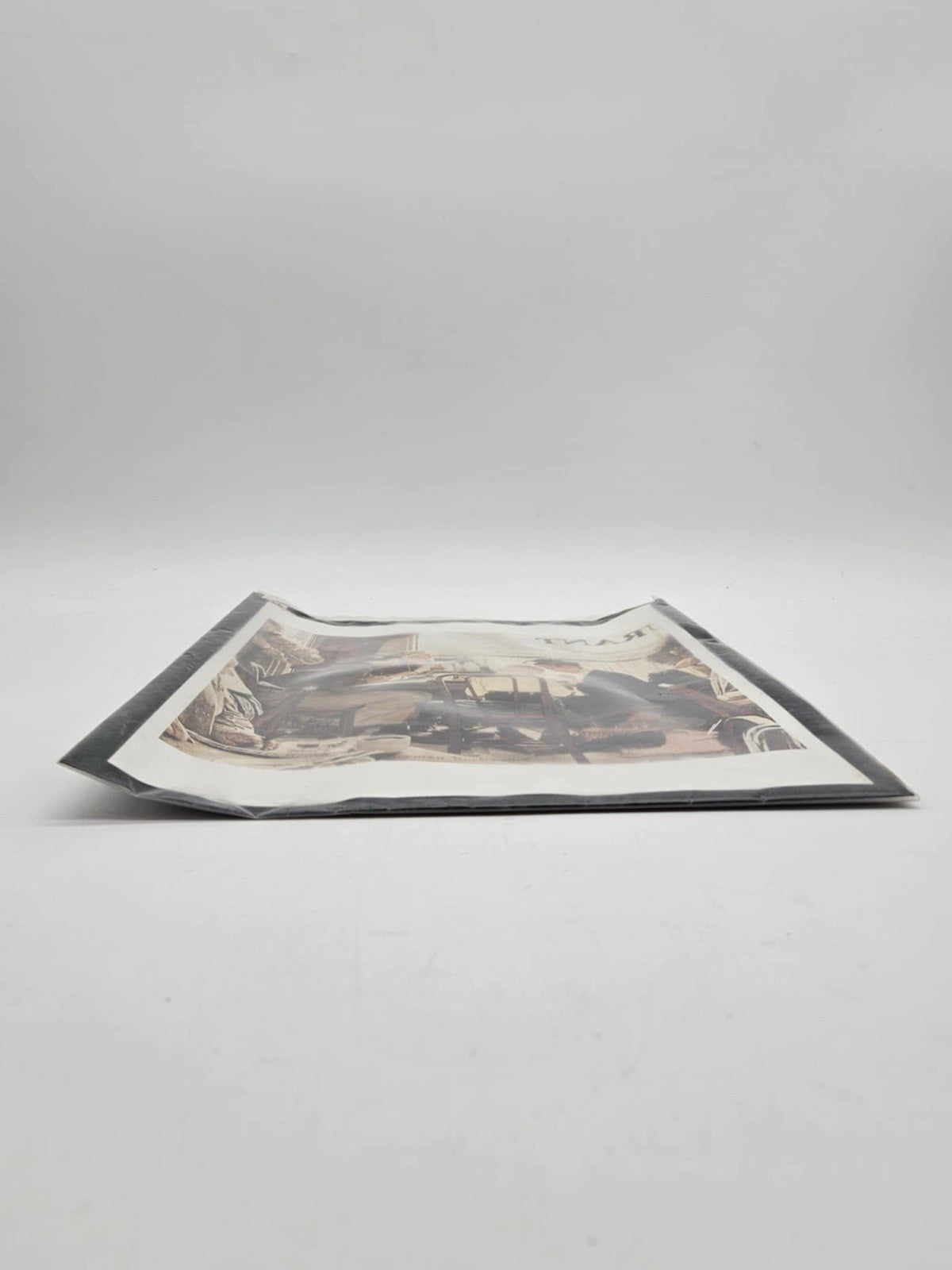 Vintage SAYING GRACE Crowded Restaurant Inspired Mennonite Family