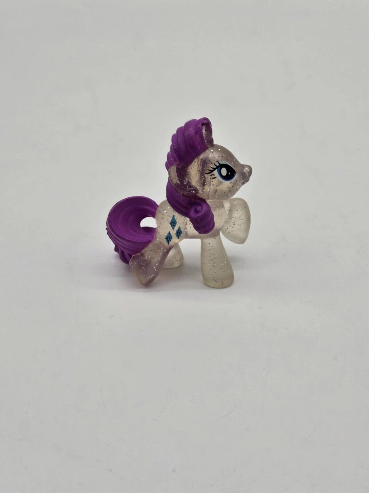 My Little Pony (G4) MLP FiM transparent Rarity Blind Bag wave 7 mini figure 2”
