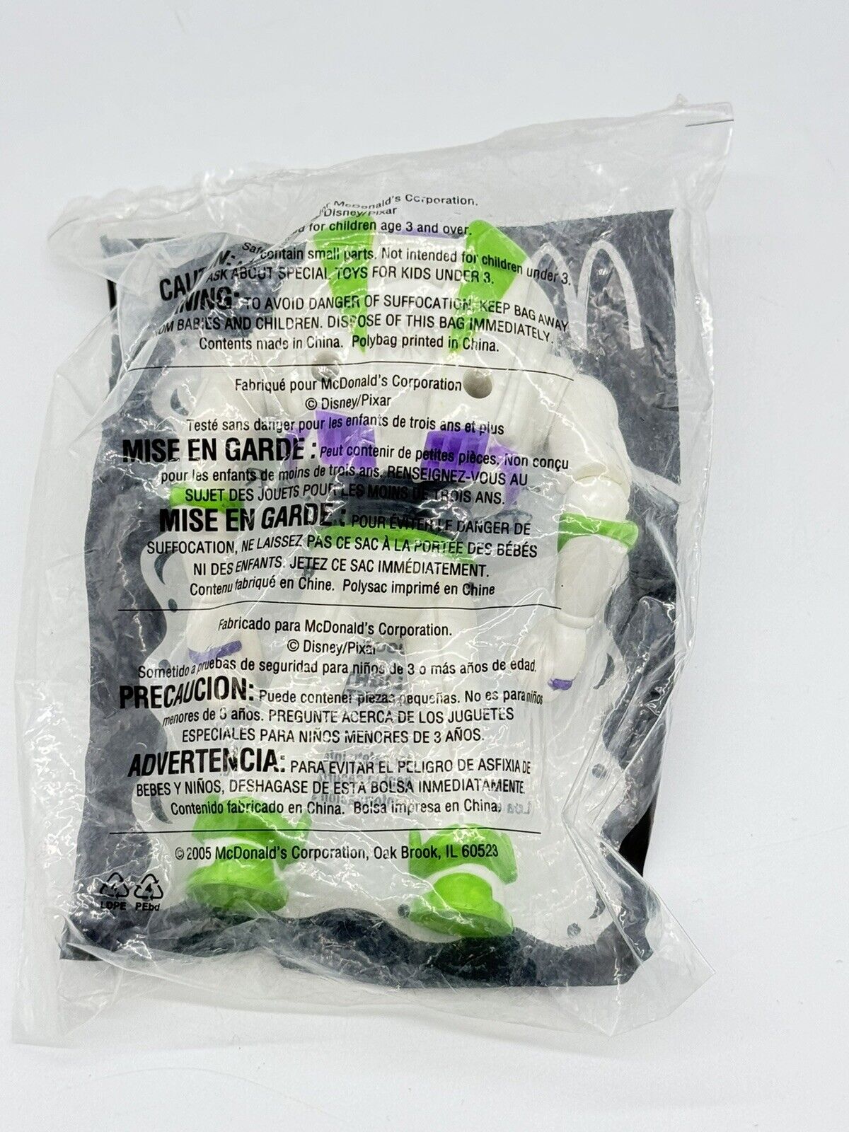 2005 Disney Pixar Toy Story McDonalds Happy Meal Toy - Buzz Lightyear #7 Sealed