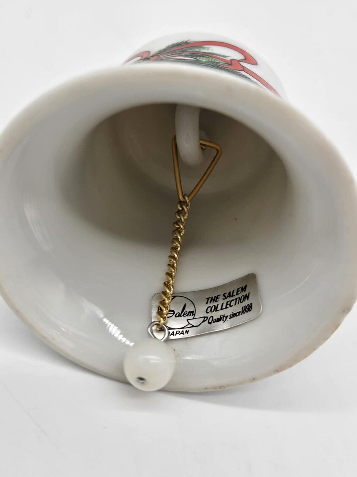 Vintage Salem 'The Salem Collection' Porcelain Christmas Bell-Japan