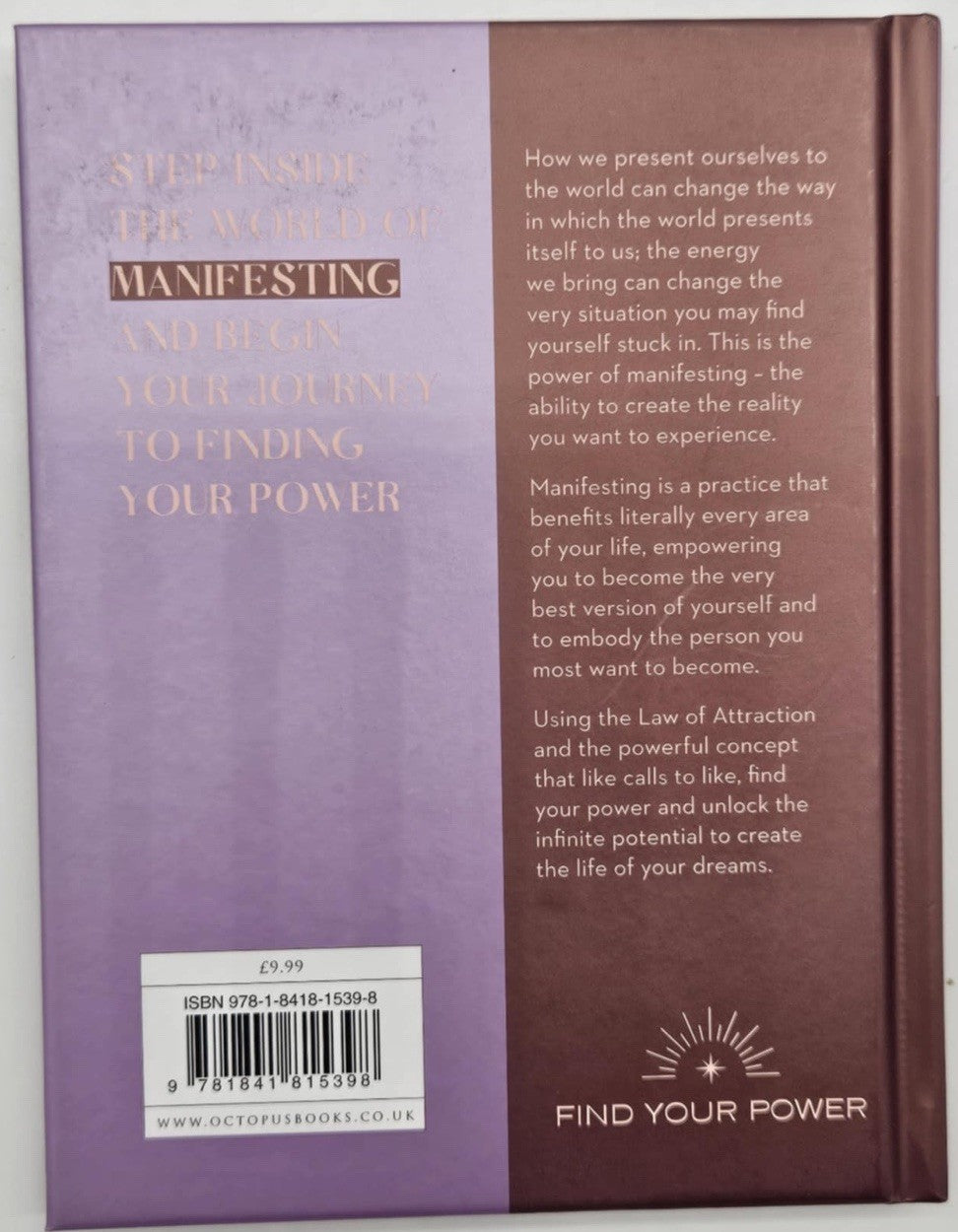 Find Your Power : Manifest by Anoushka F. Chrrchill Hard Cover Book