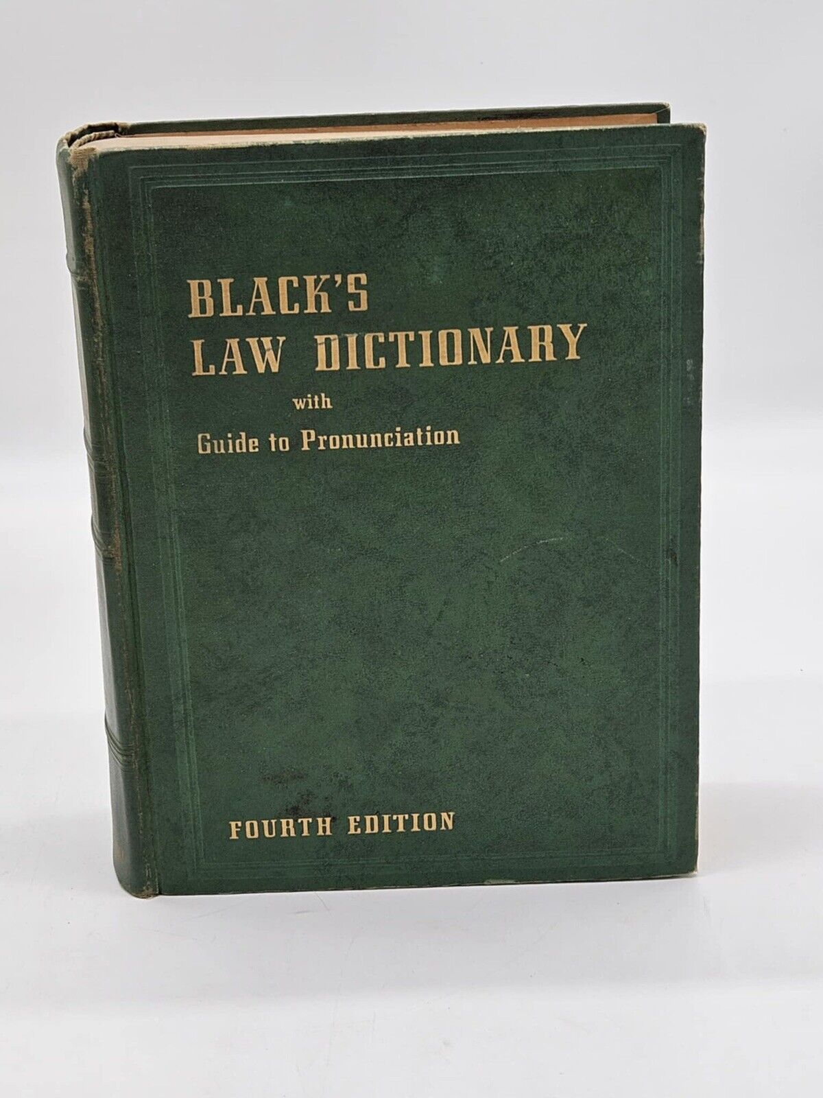 1957, Black's Law Dictionary W/ Guide To Pronunciation, HB, 4th Ed, VG