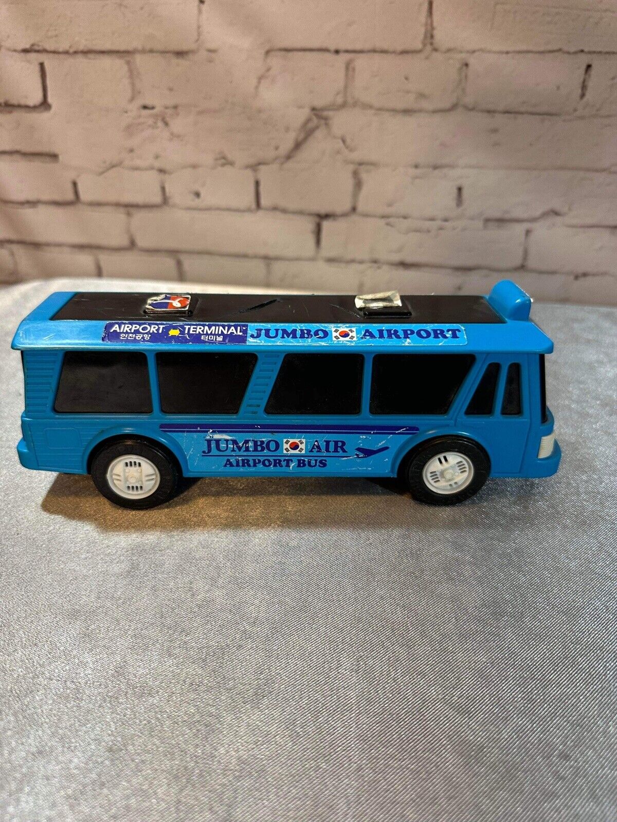Vintage Korean Jumbo Air Airport Toy Bus VCTY