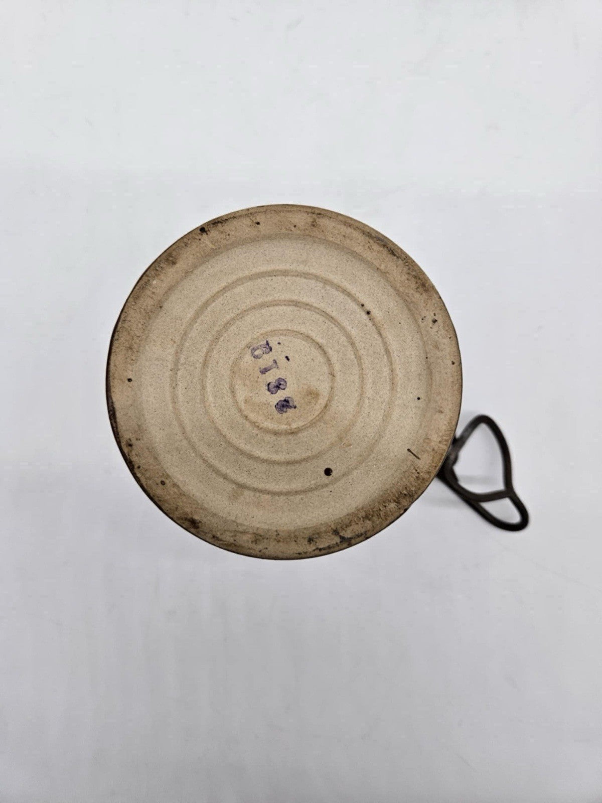 vintage brown cheese crock antique no lid in good condition