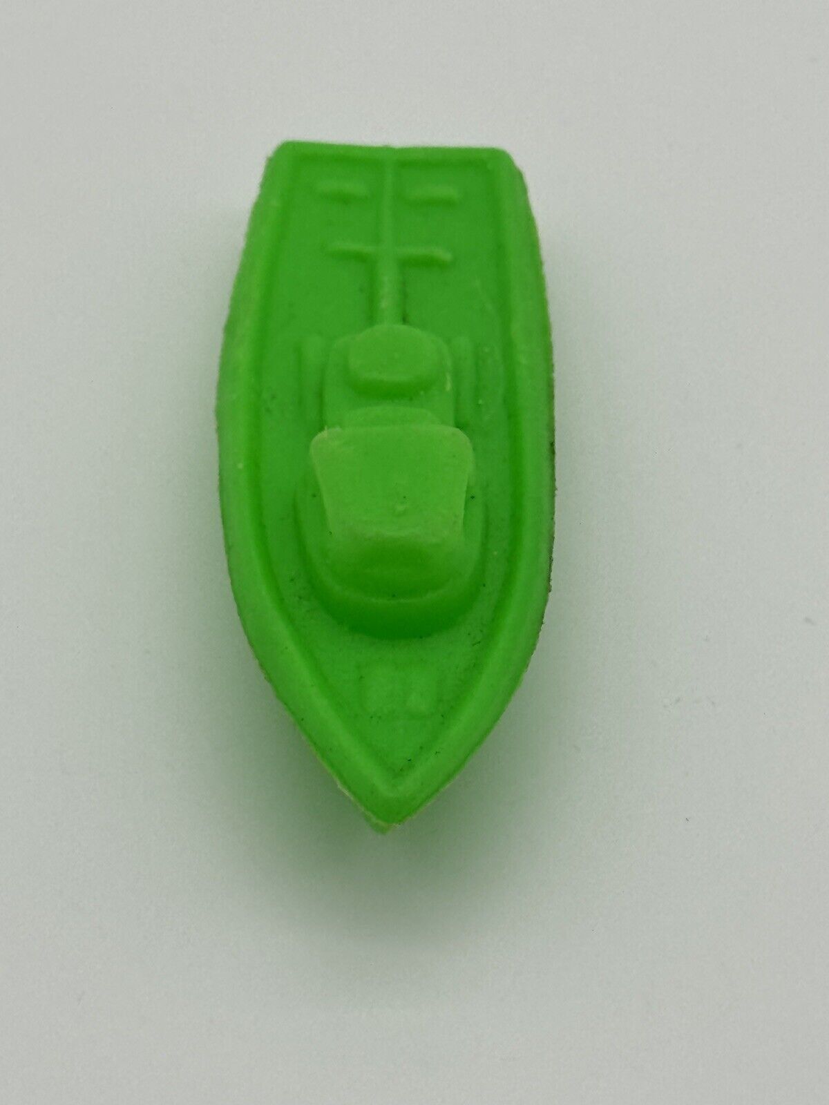 Vintage Blow Mold Plastic Green Boat VTY