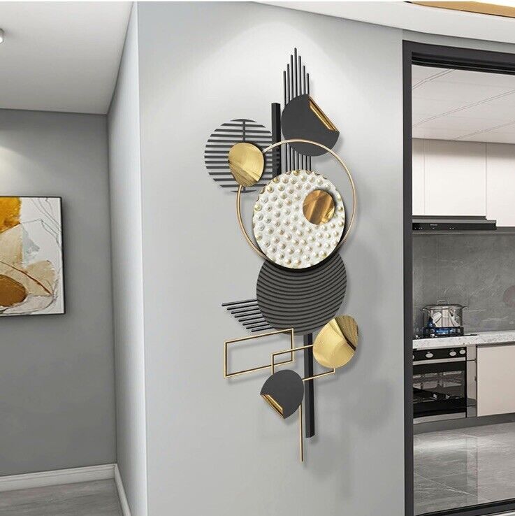 AOTTSD 3D Metal Wall Art Decor, Modern Creative Design Wall Sculpture FNF