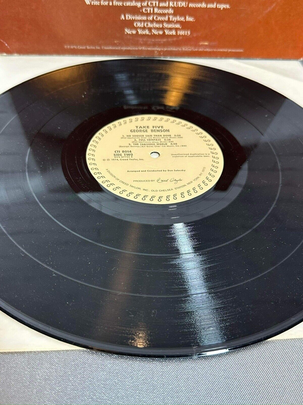 1979 GEORGE BENSON Take Five Vinyl LP BEAUTIFUL Near Mint Record / VG+ Cover