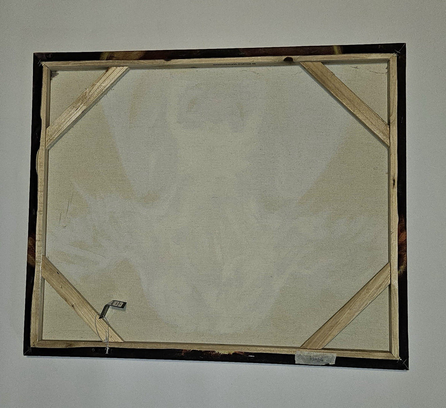 Creative Co-Op Brown Cow Canvas Wall Decor