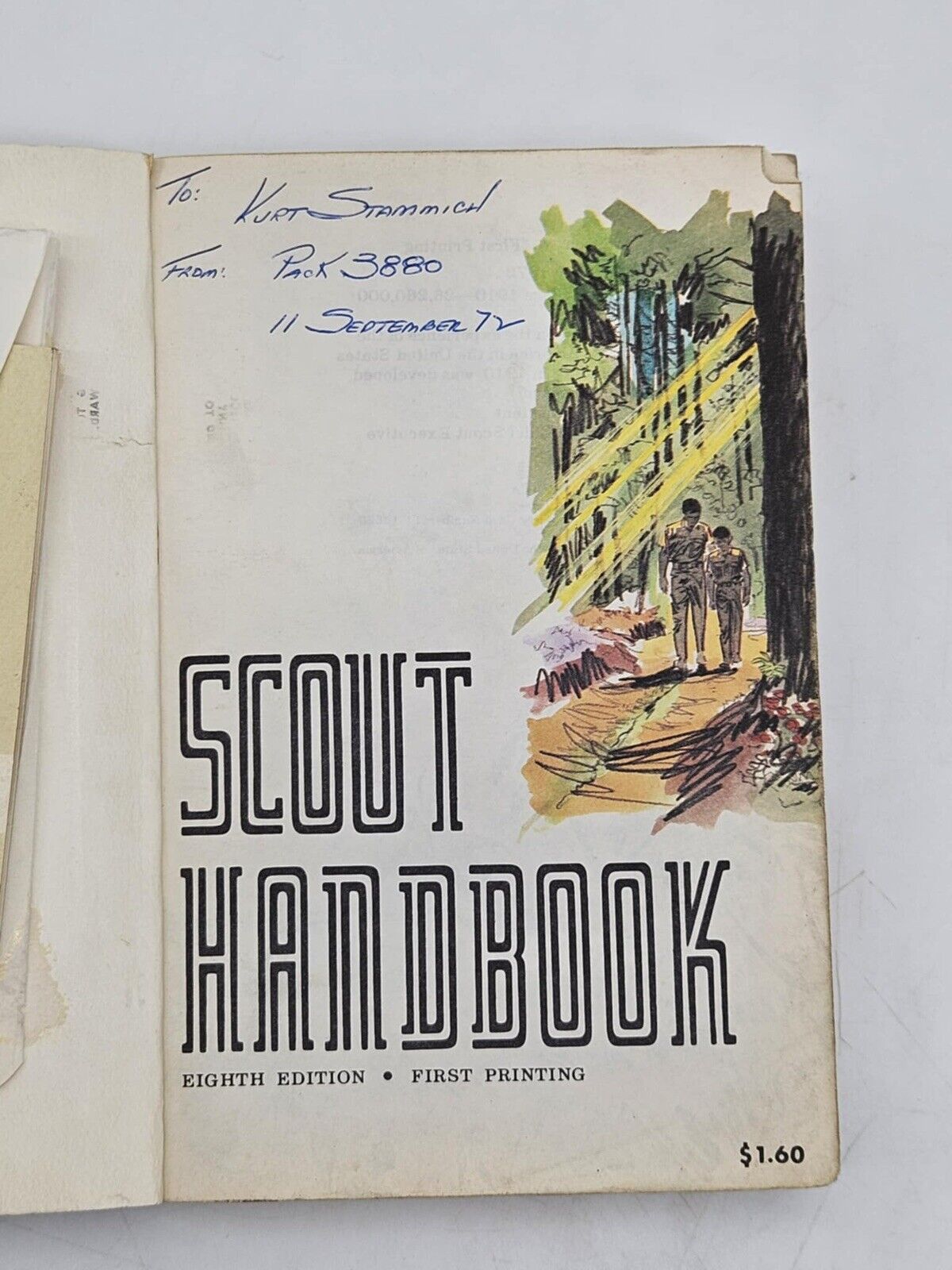 1975 8th Edition 3rd Printing Handbook Boy Scouts of America BSA Book