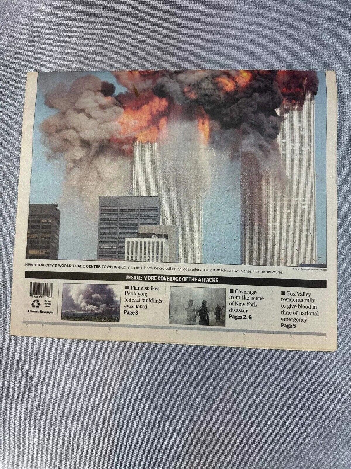 September 11th 9/11 2001 Vintage Newspaper LOT U.S. Attacked TNO