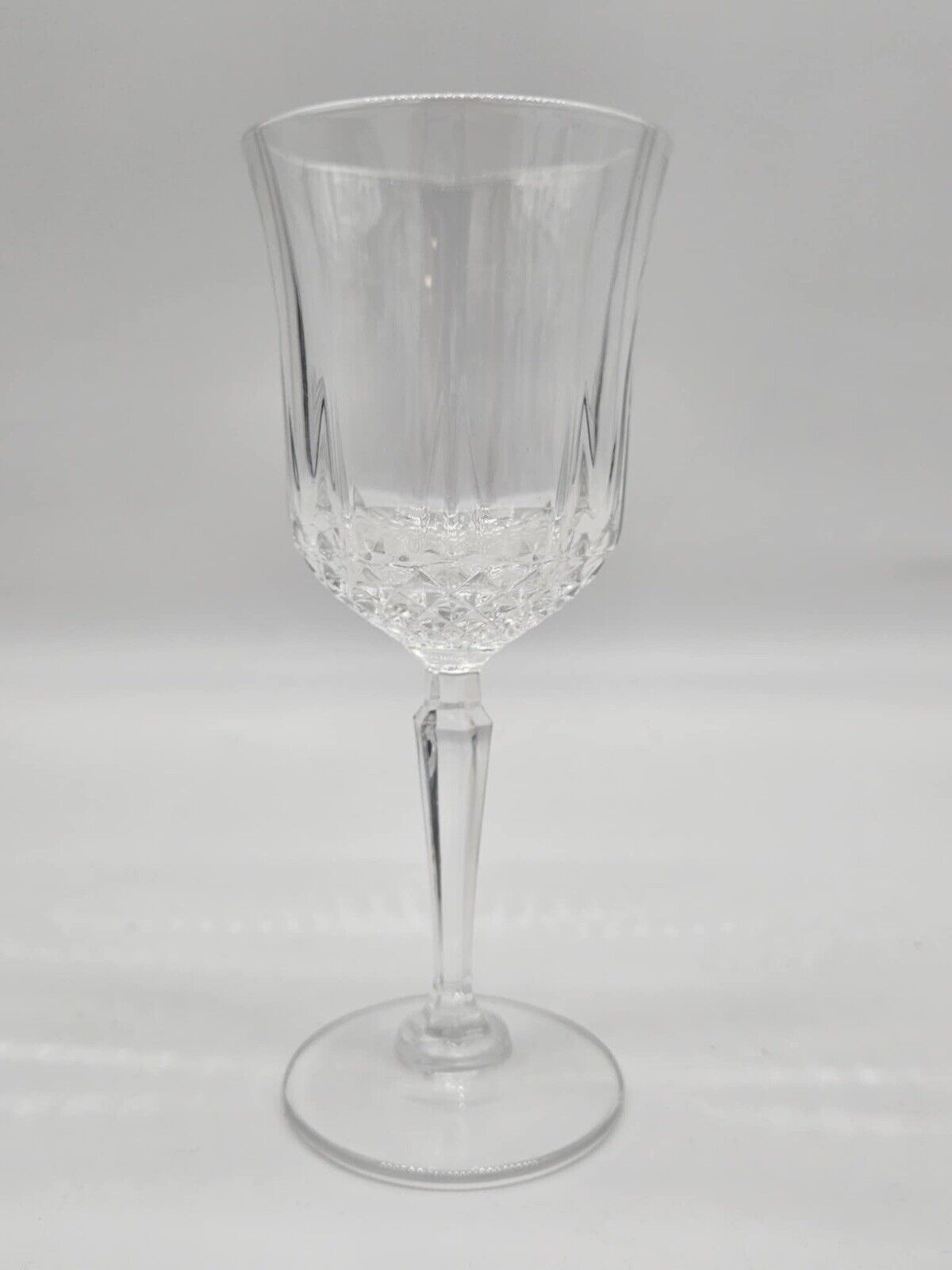 6 STUNNING VINTAGE ST. GEORGE 'AMERICAN HERITAGE' CUT CRYSTAL WINE GLASSES