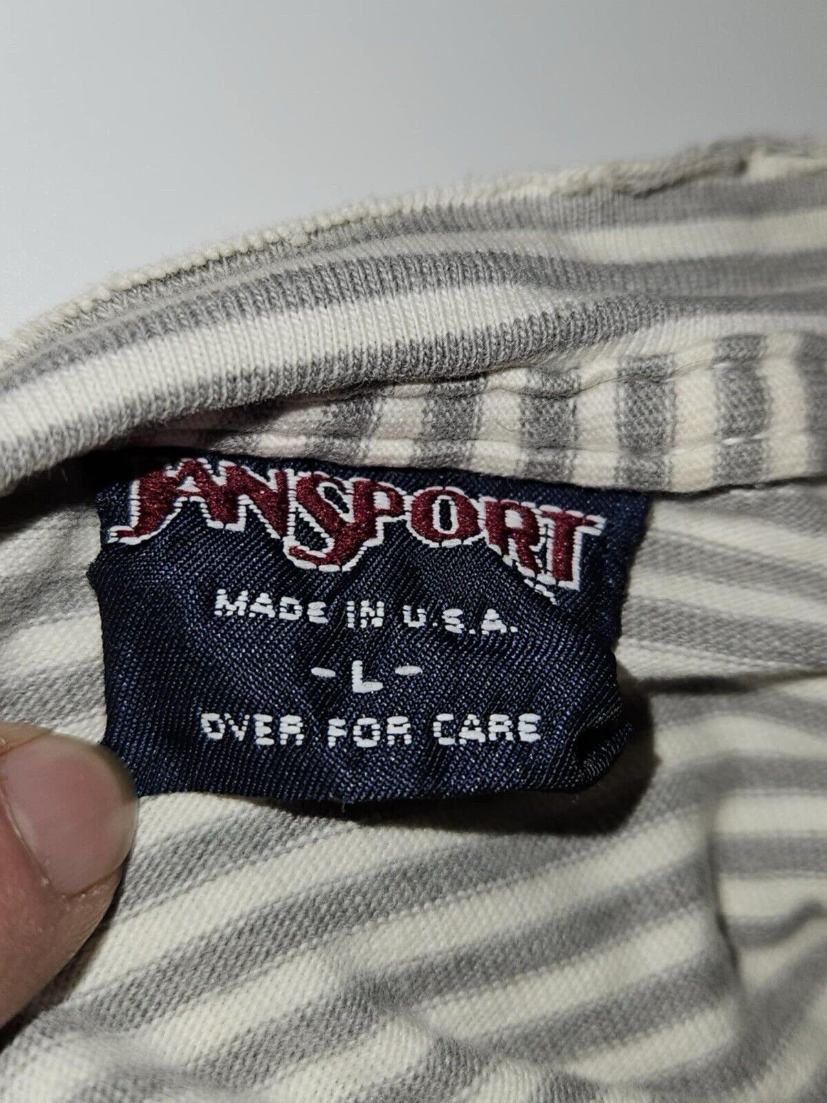 Vintage 90’s Jansport Men’s XL Striped Skater T Shirt