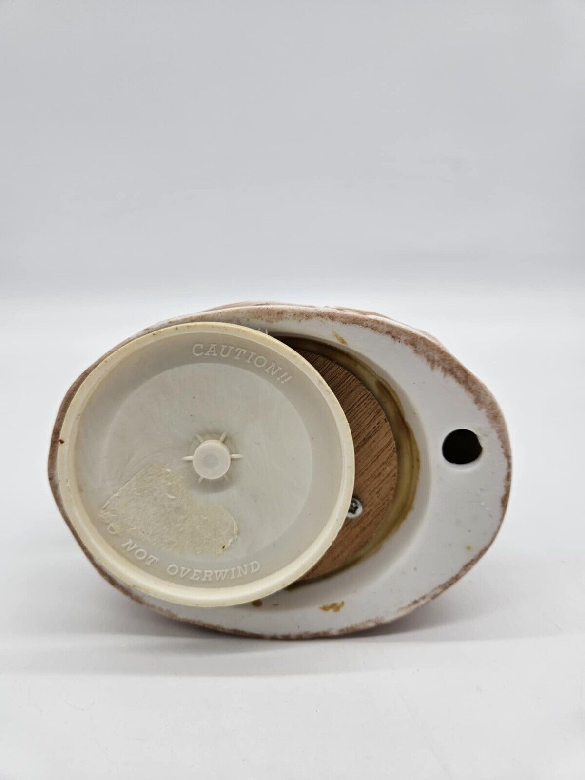 Porcelain double white swan music box "Those Were The Days" excellent condition