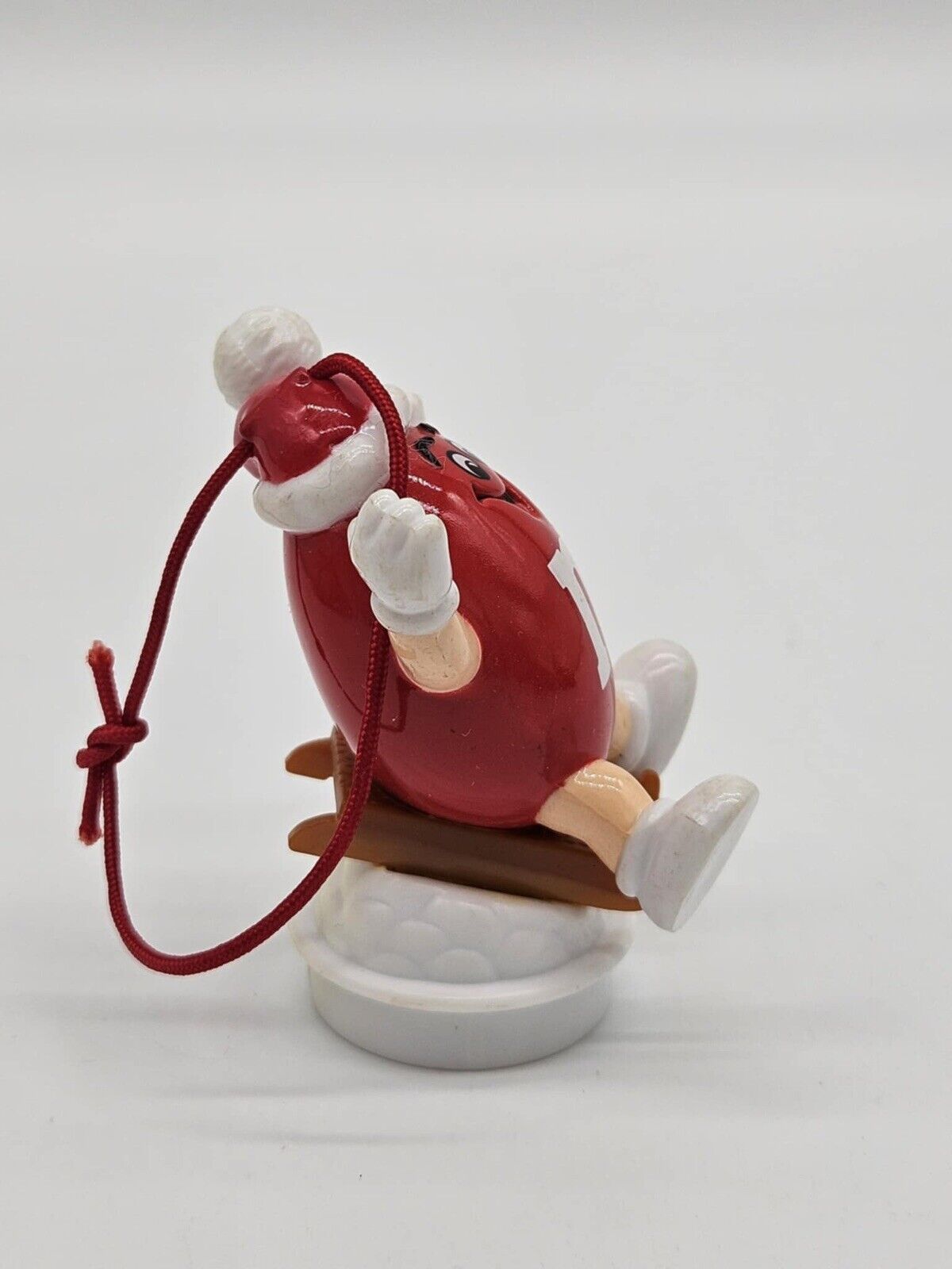 Vintage M&M Christmas Ornament Collectible Candy Tube Topper 1986