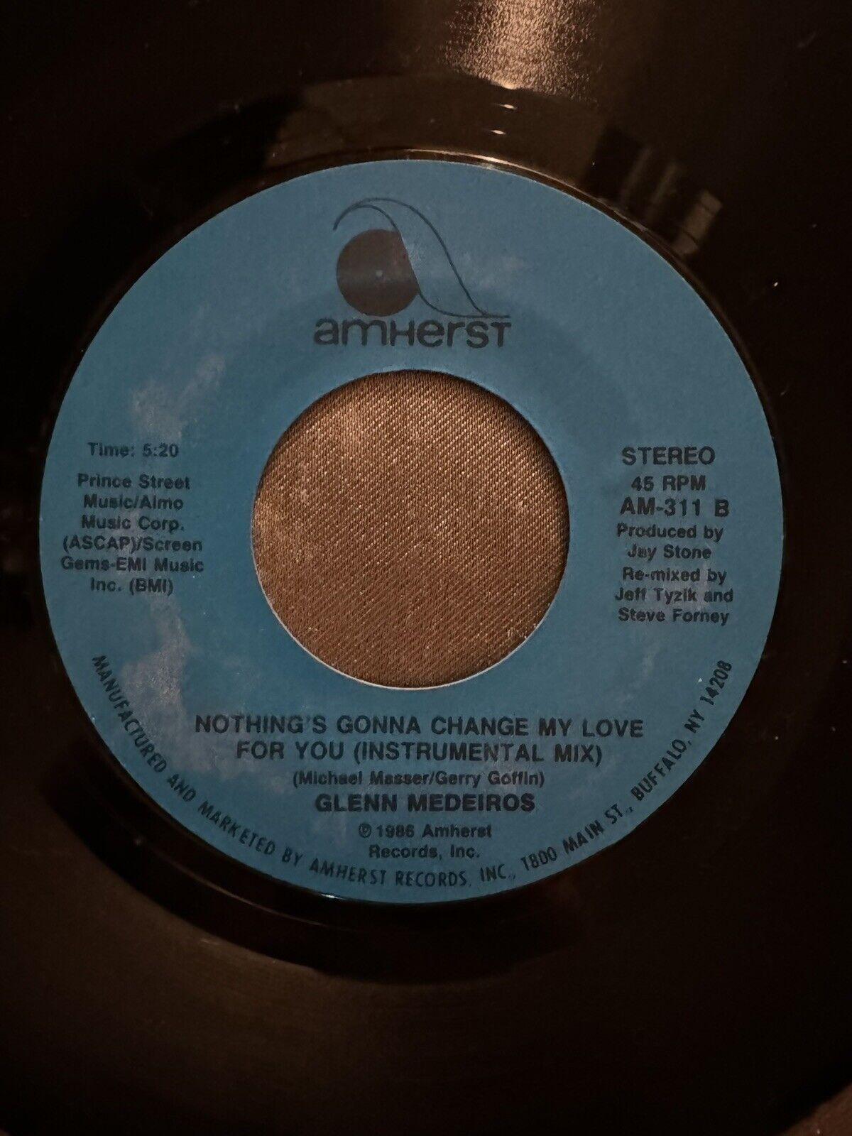 GLENN MEDEIROS- Nothing's Gonna Change My Love For You - Vinyl 45RPM AM-311