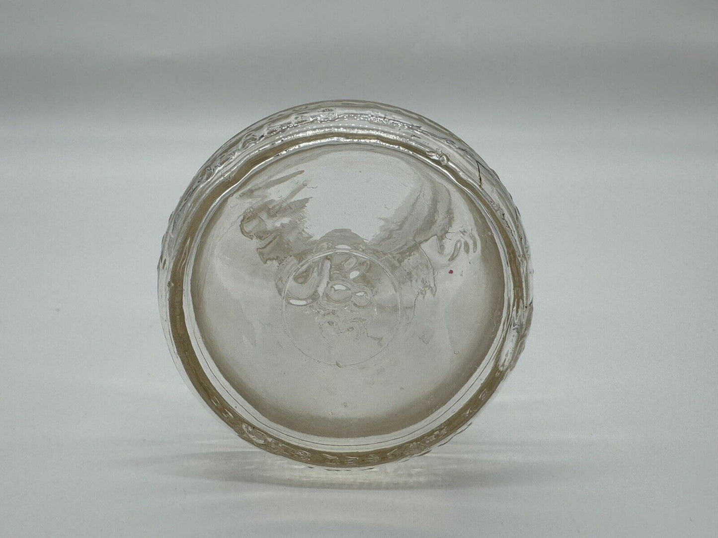 2 Vintage One Quart Glass Milk Bottles Embossed 3 Round