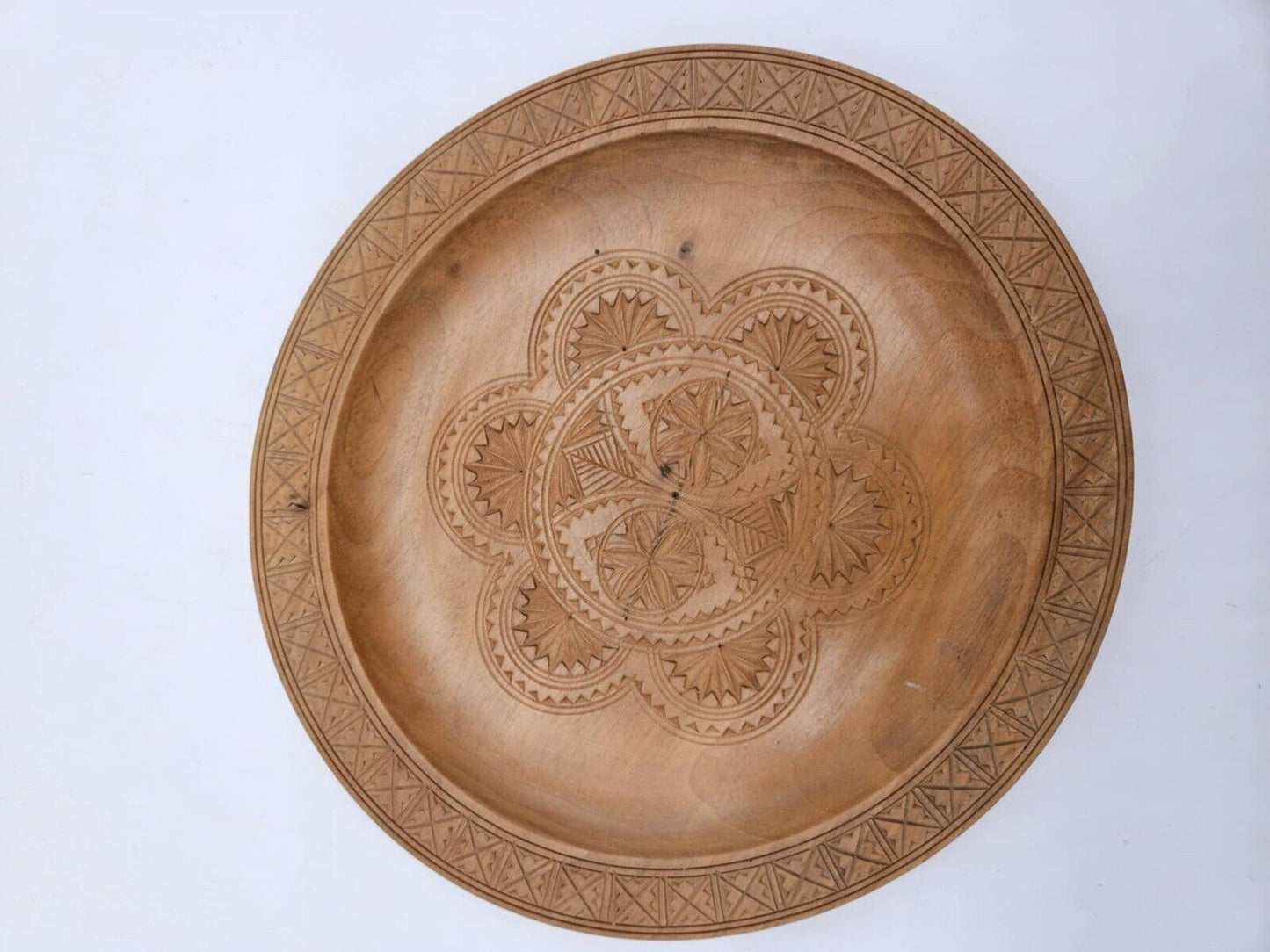 Vintage Hand Carved Wood Folk Art Polish Poland 8.75”